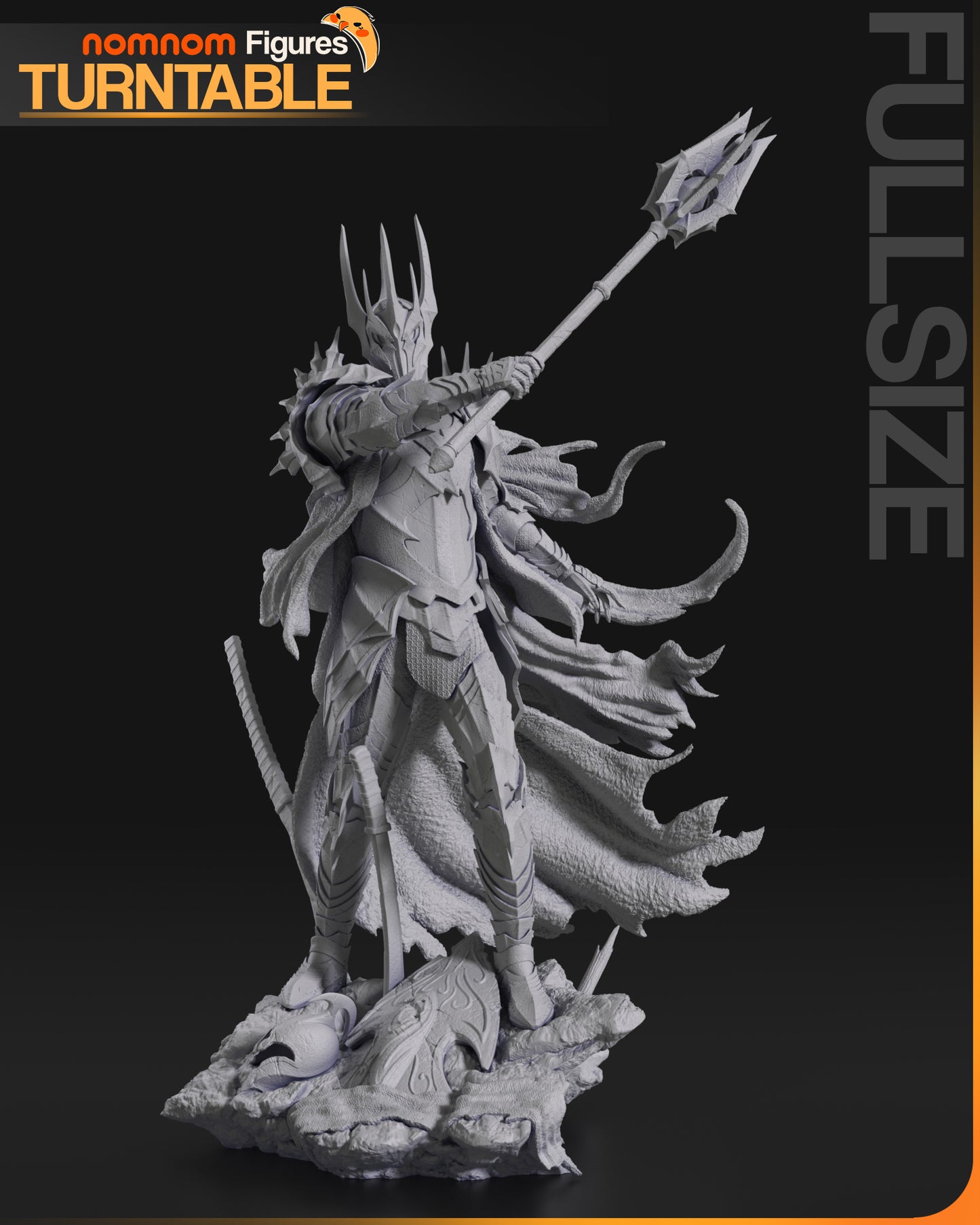 Sauron (Lord of the Rings) 3D Print Fan Art - 10 Scale - Full / Mini / Bust
