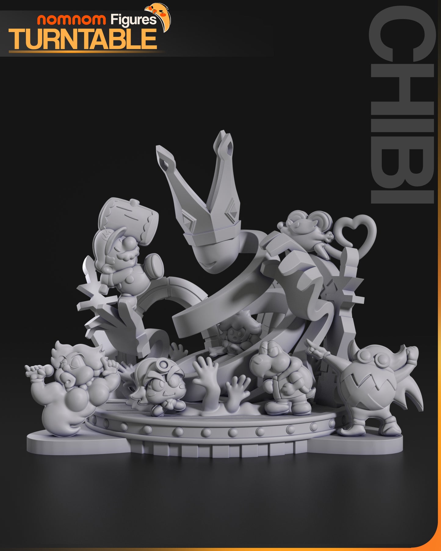 Paper Mario - 3D Printed Chibi Model Kit