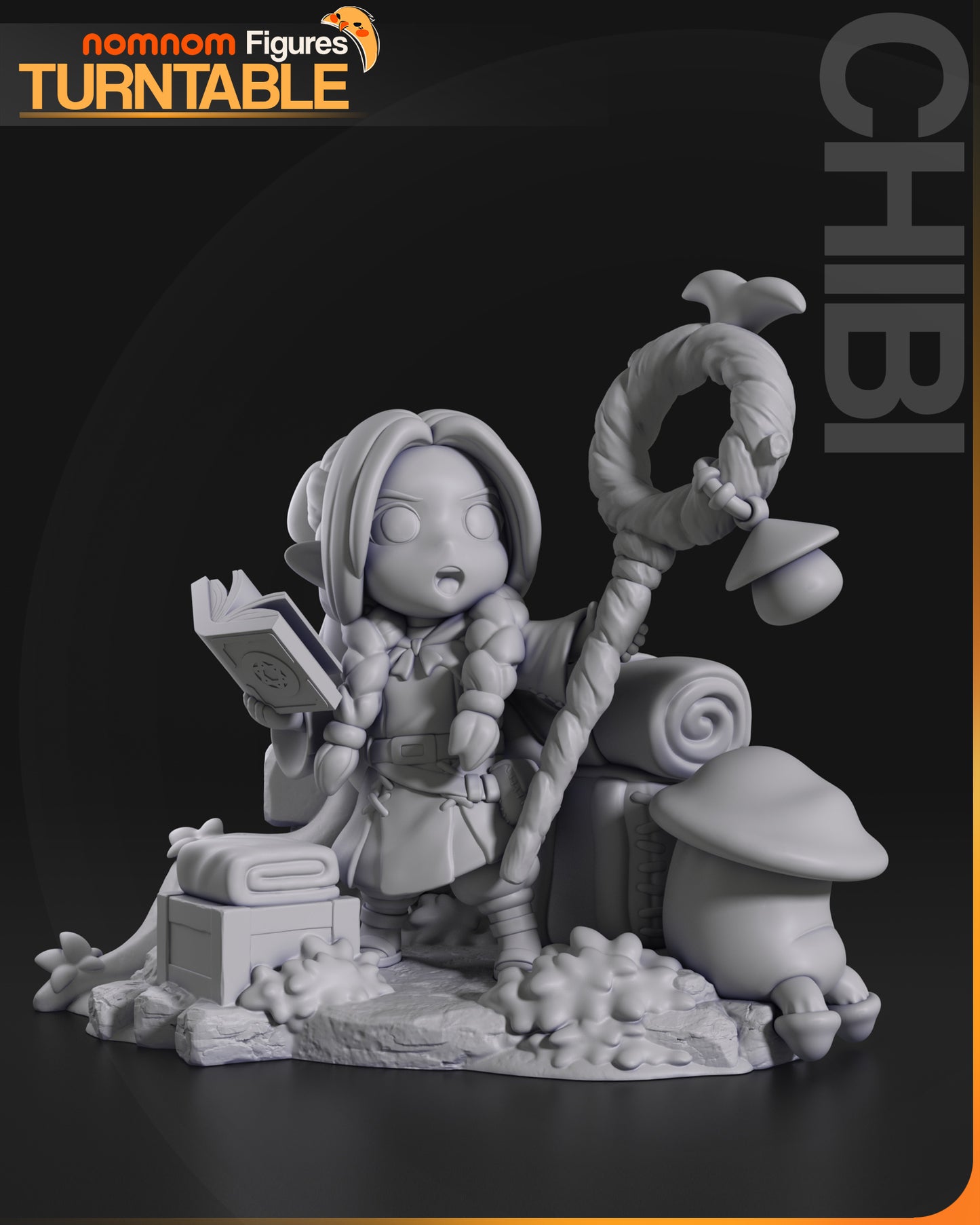 Chibi Marcille (Dungeon Meshi) - 3D Print - Model Kit - (Nom Nom)