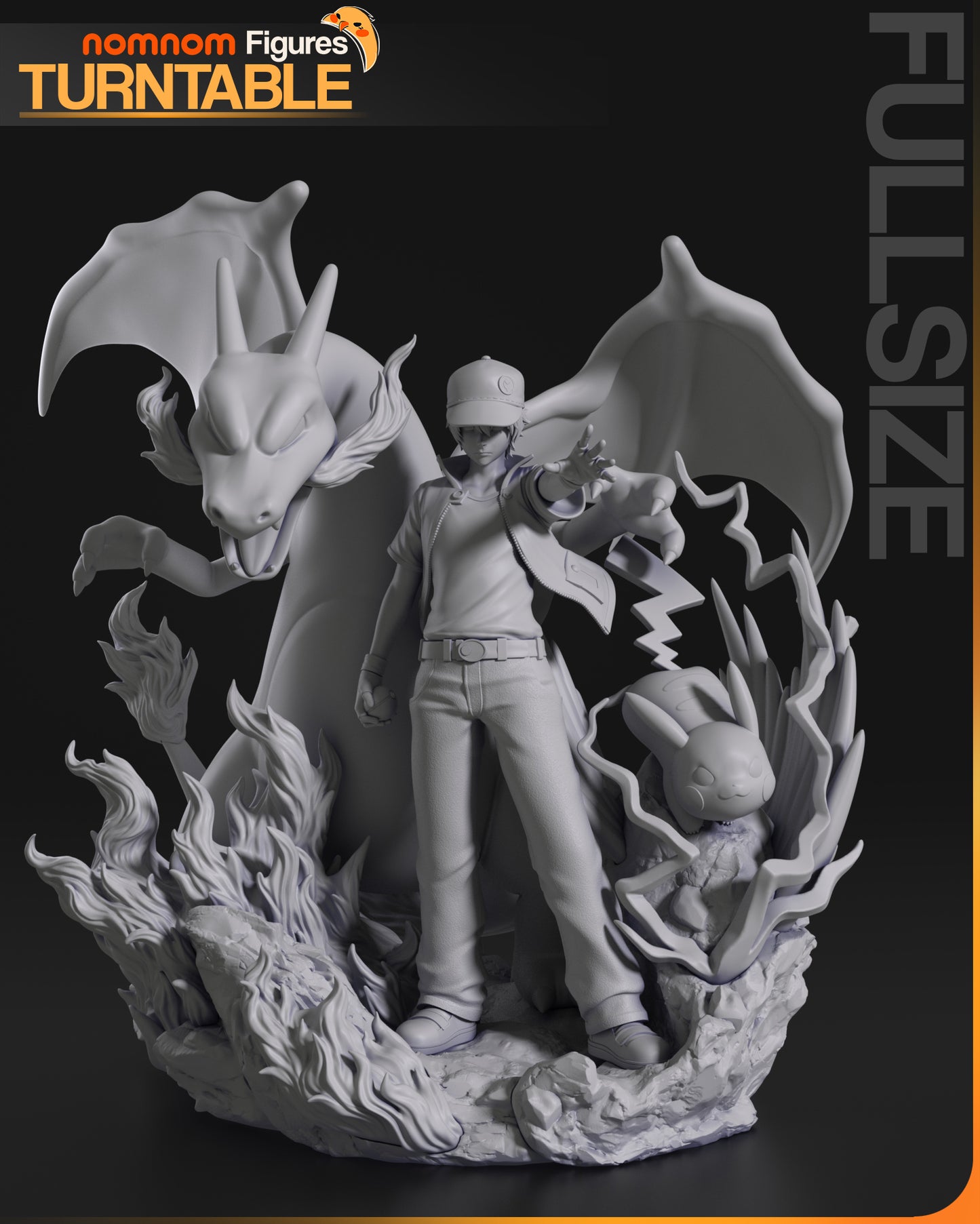 Red (Pokémon) - 3D Print Fan Art - Figure / Miniature / Bust