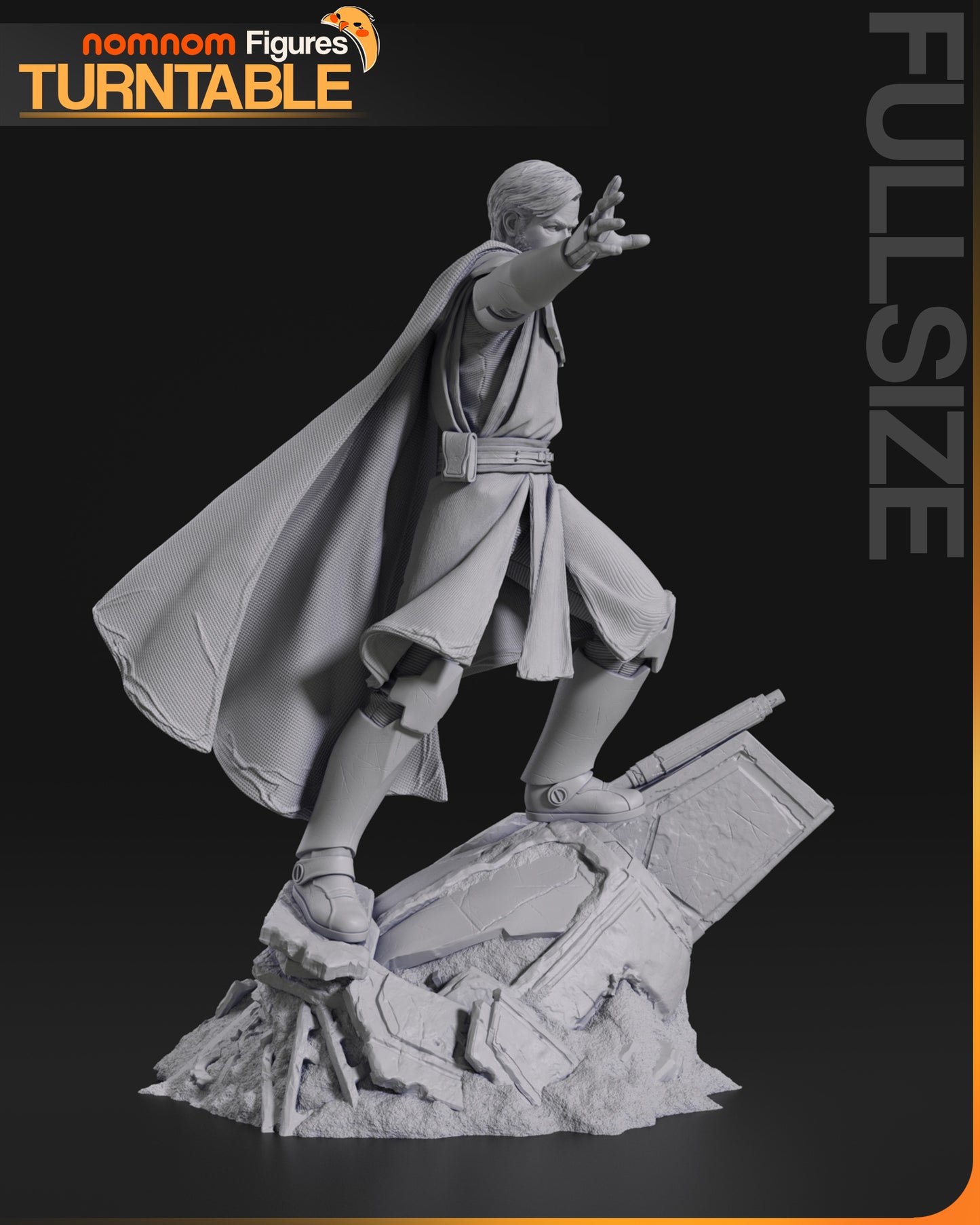 Obi Wan Kanobi - 3D Printed Model Kit Statue / Bust / Miniature