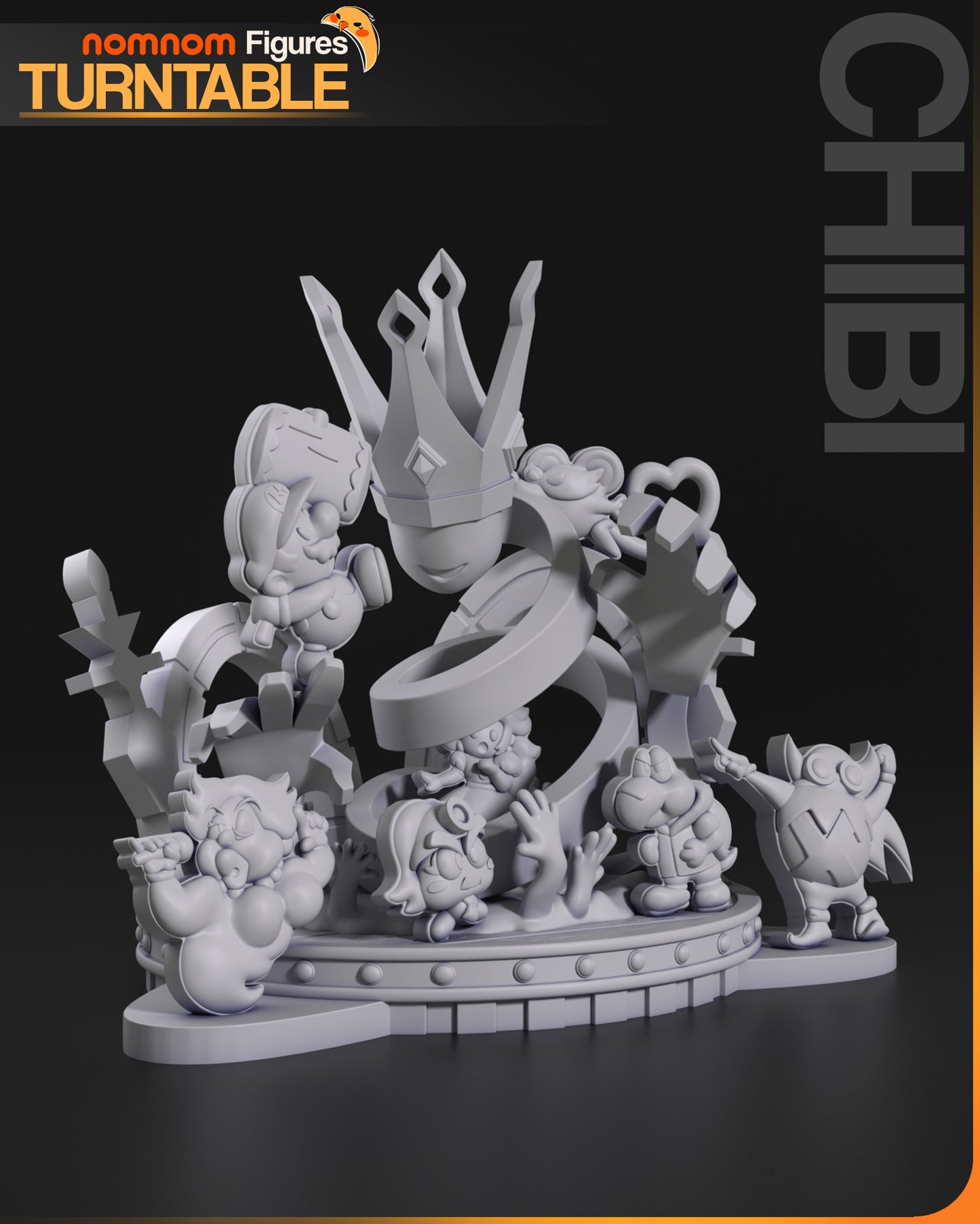 Paper Mario - 3D Printed Chibi Model Kit