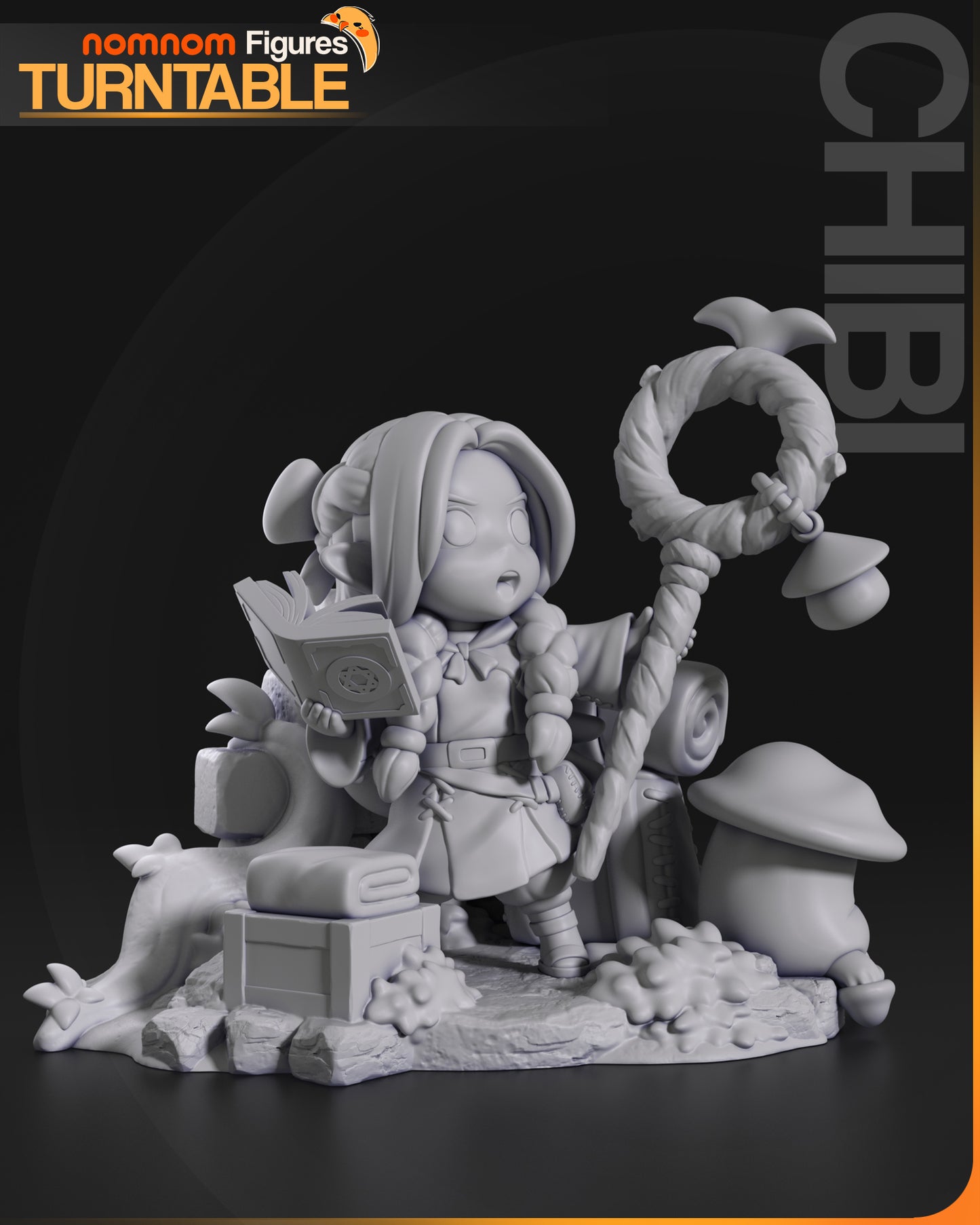 Chibi Marcille (Dungeon Meshi) - 3D Print - Model Kit - (Nom Nom)