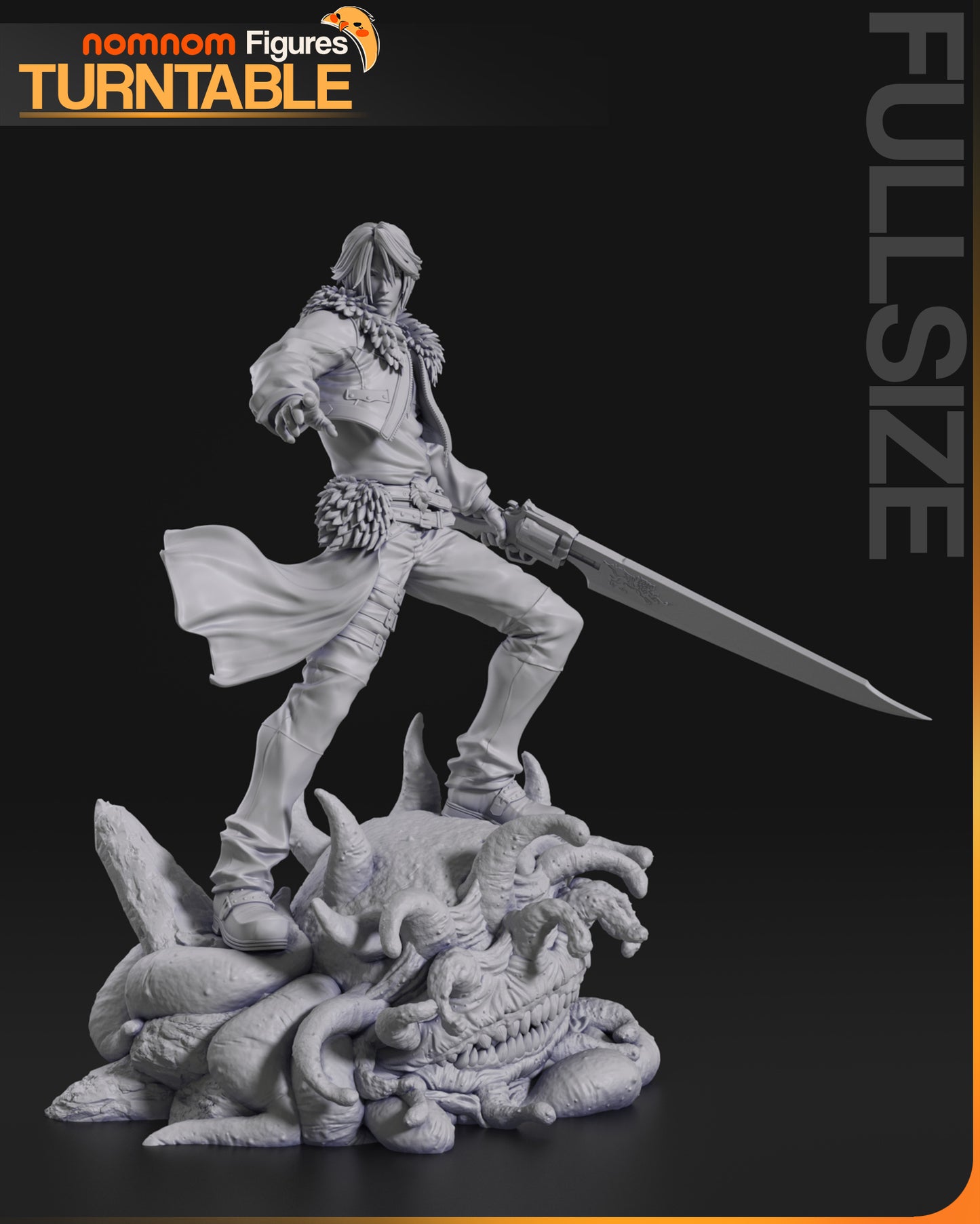 Squall Leonhart (FF VIII) 3d Printed Model Kit