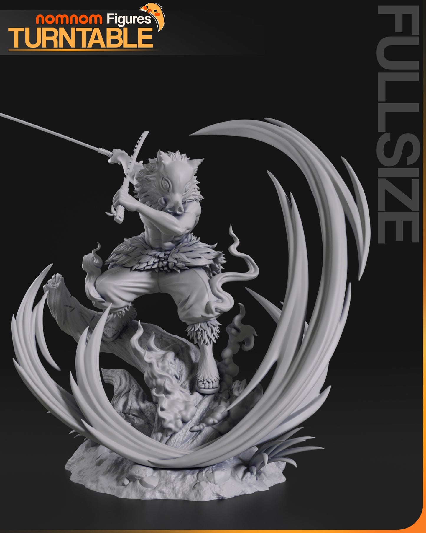 Inosuke (Demon Slayer) - 3D Print - Model Kit - (Nom Nom)