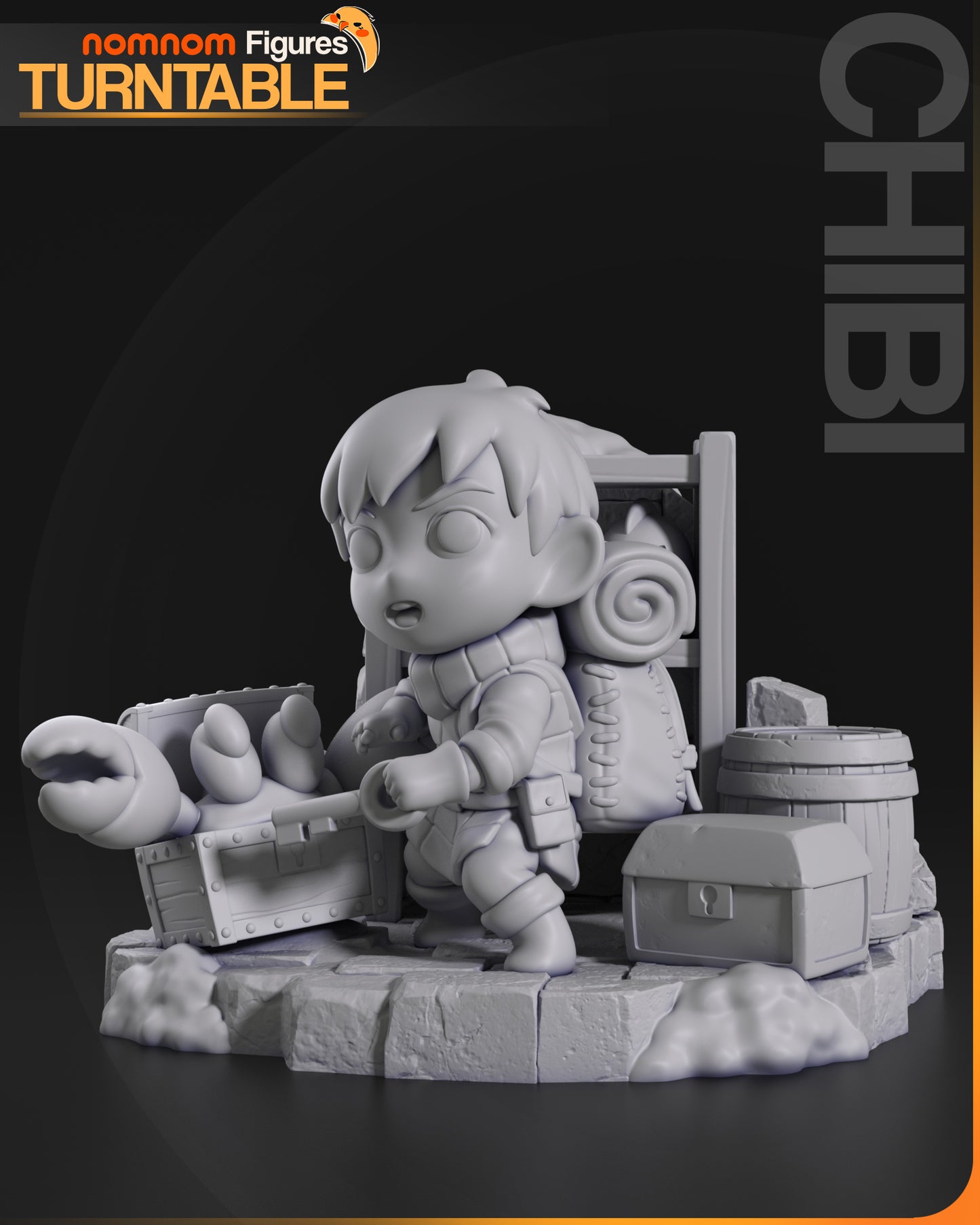 Chibi Chiluck (Dungeon Meshi) - 3D Print - Model Kit - (Nom Nom)