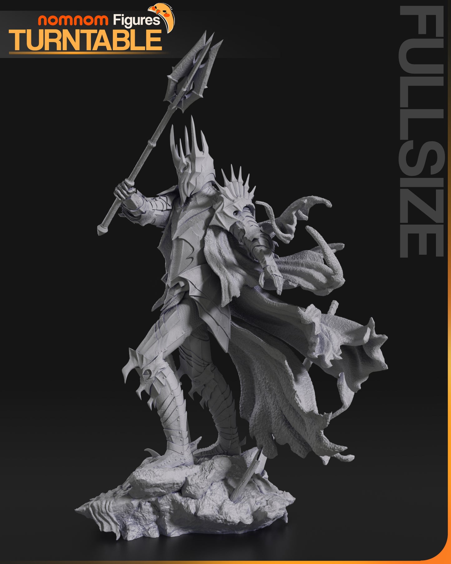 Sauron (Lord of the Rings) 3D Print Fan Art - 10 Scale - Full / Mini / Bust