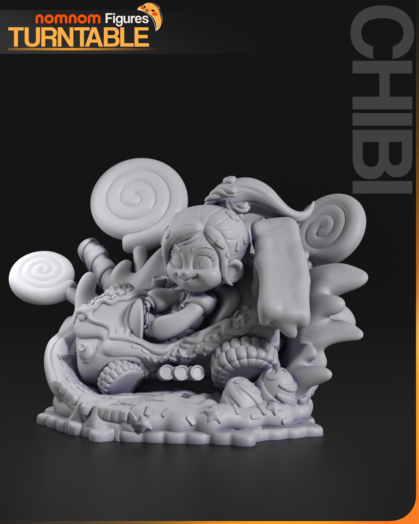 Vanellope Chibi (Wreck-it Ralph) 3D Printed Model Kit