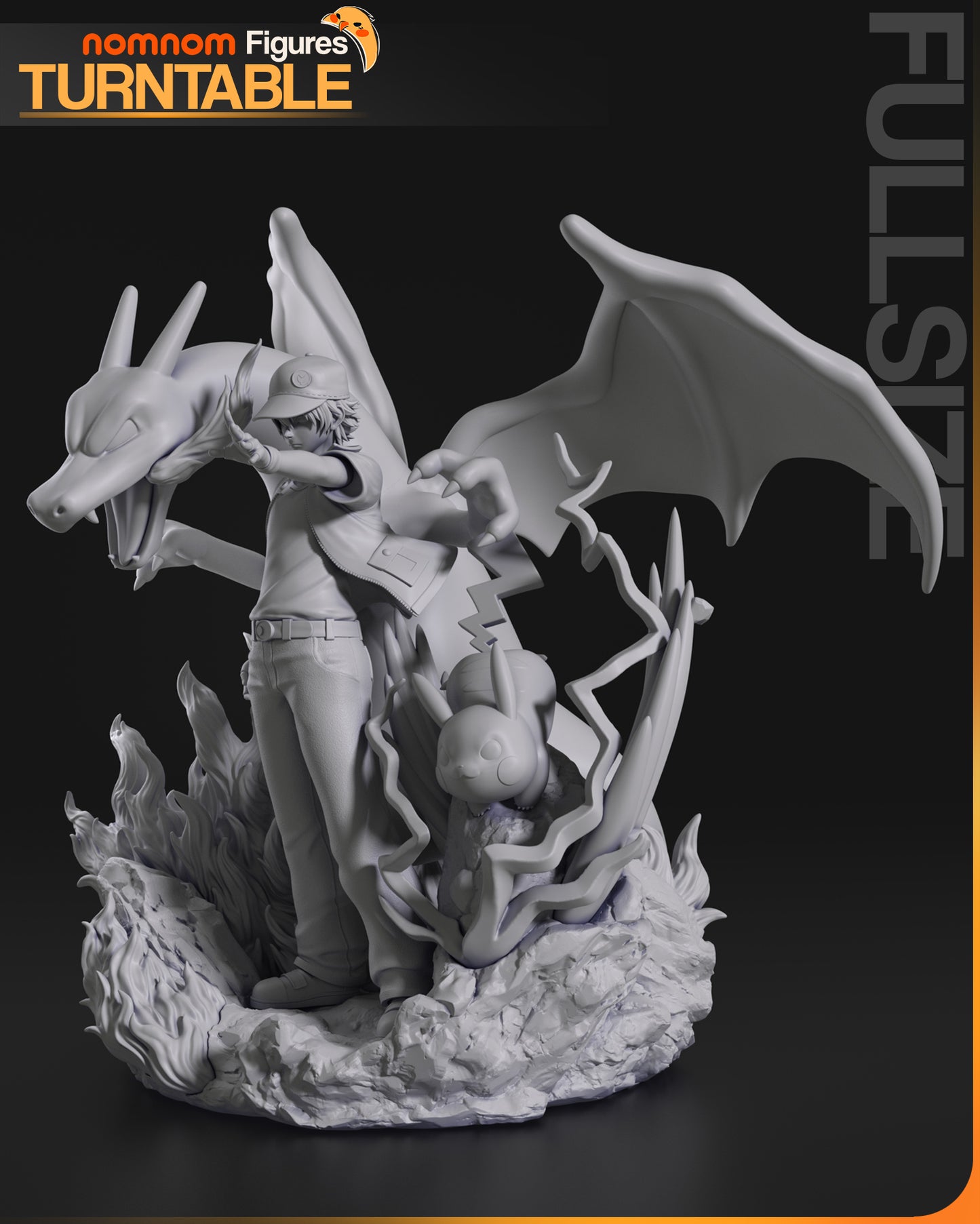 Red (Pokémon) - 3D Print Fan Art - Figure / Miniature / Bust