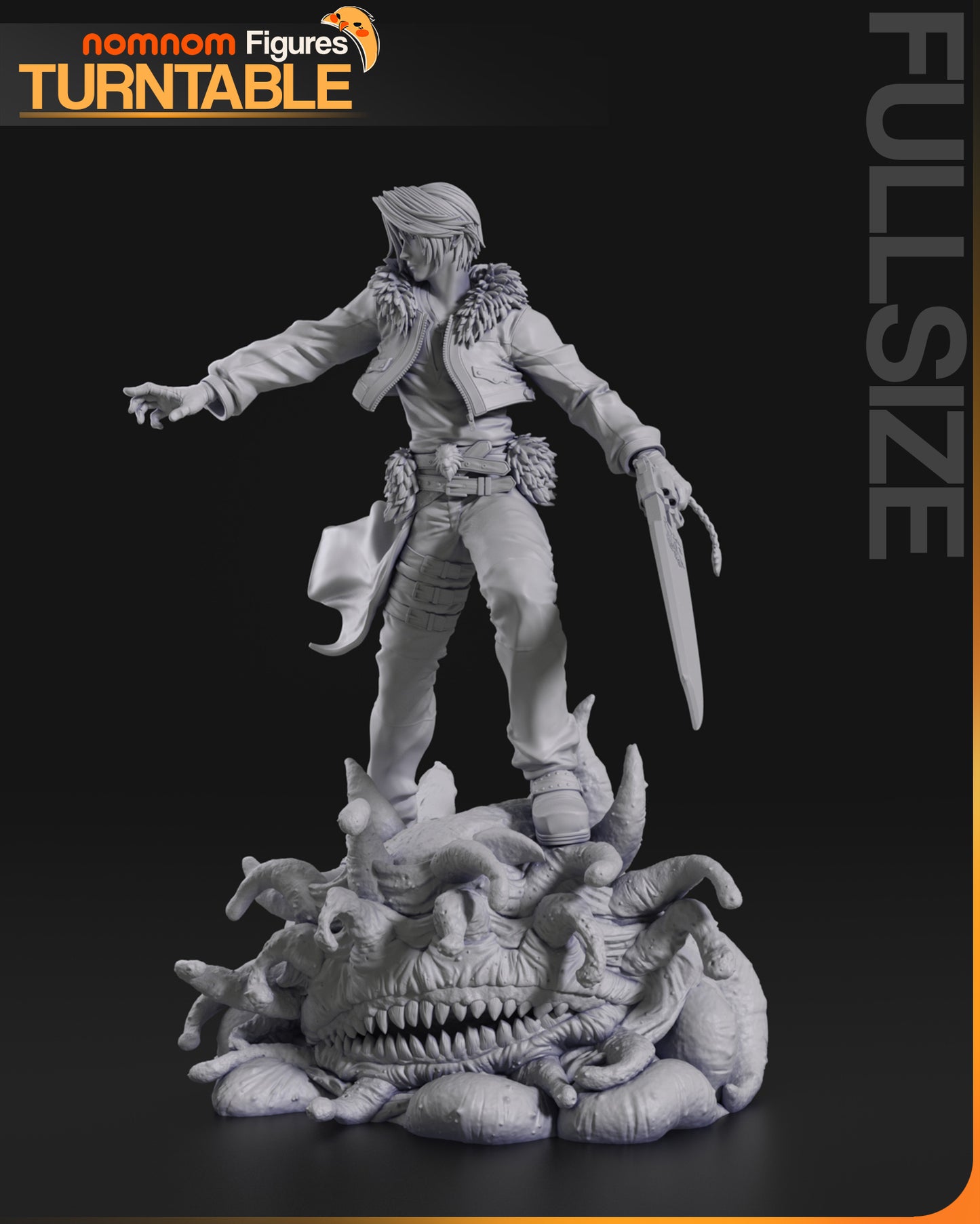 Squall Leonhart (FF VIII) 3d Printed Model Kit