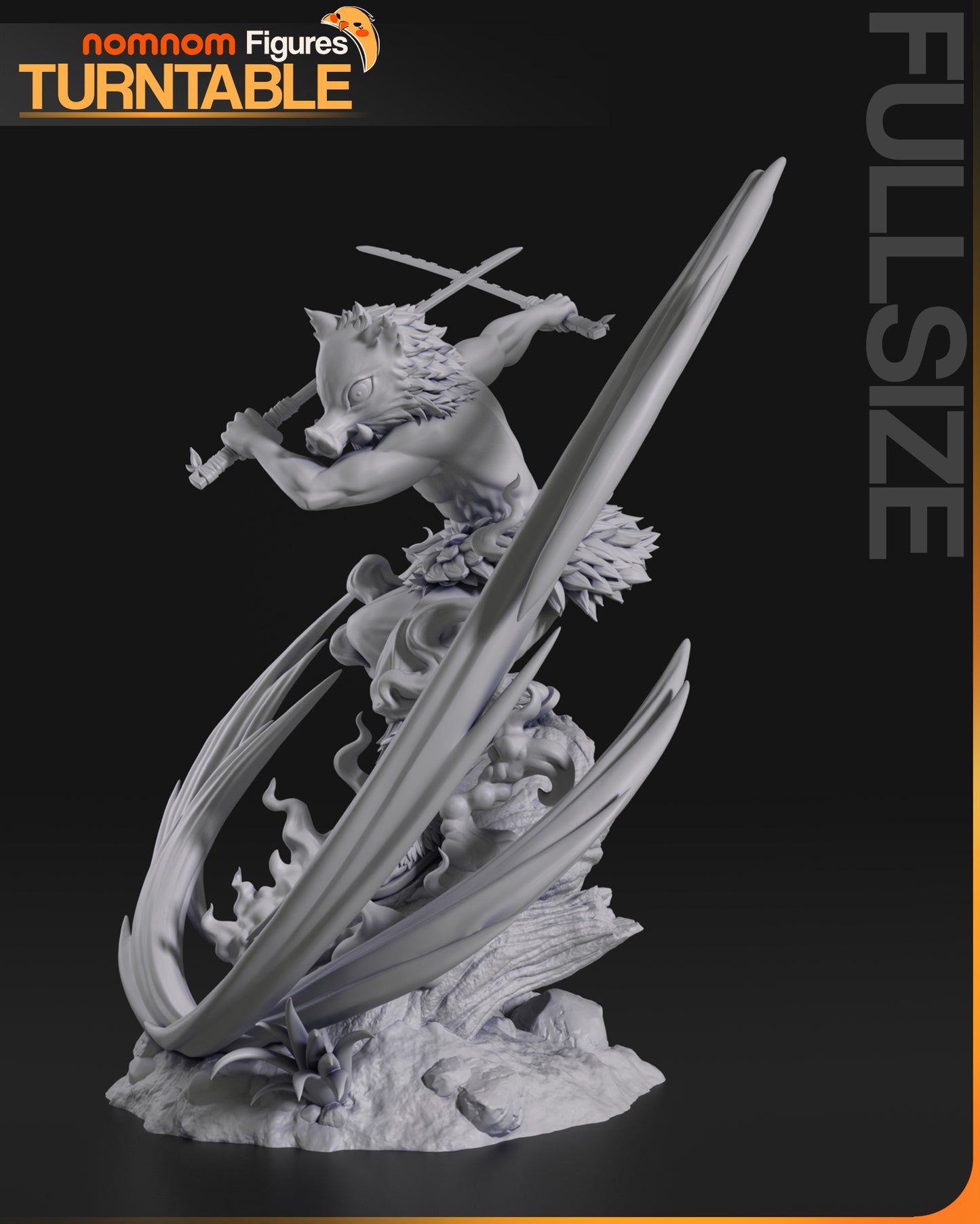 Inosuke (Demon Slayer) - 3D Print - Model Kit - (Nom Nom)