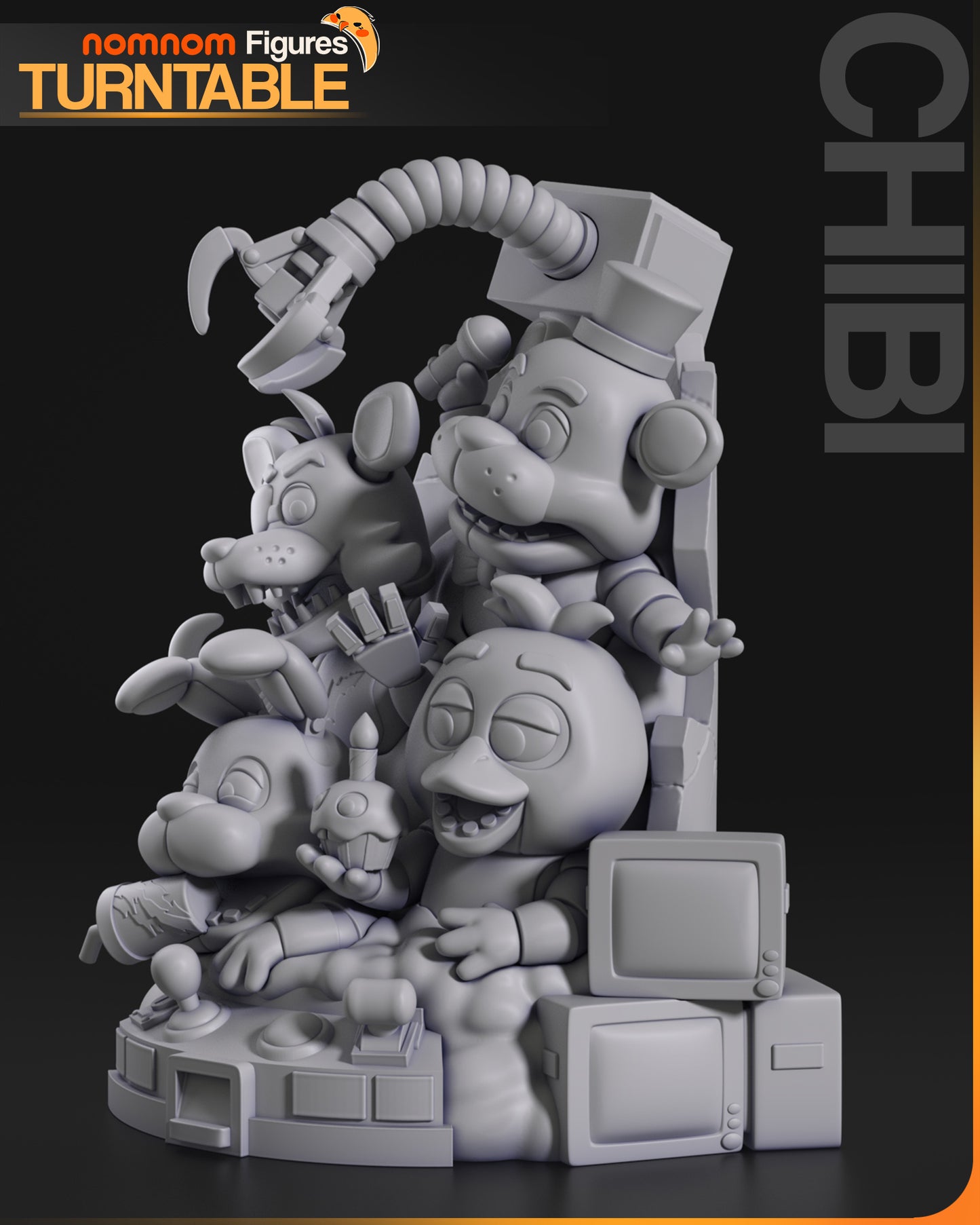 Five Nights at Freddys (Miniature) 3d Printed Model Kit