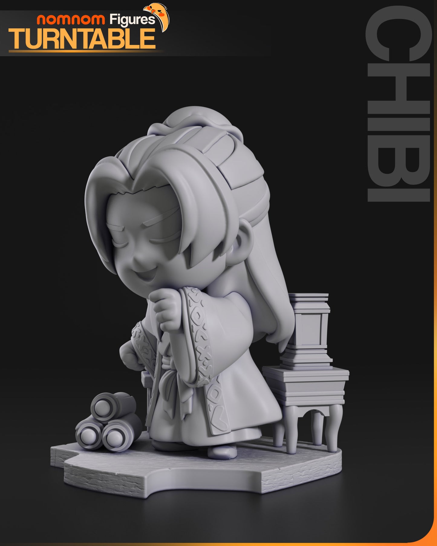 Chibi Jinshi (The Apothecary Diaries) 3d Printed Model Kit