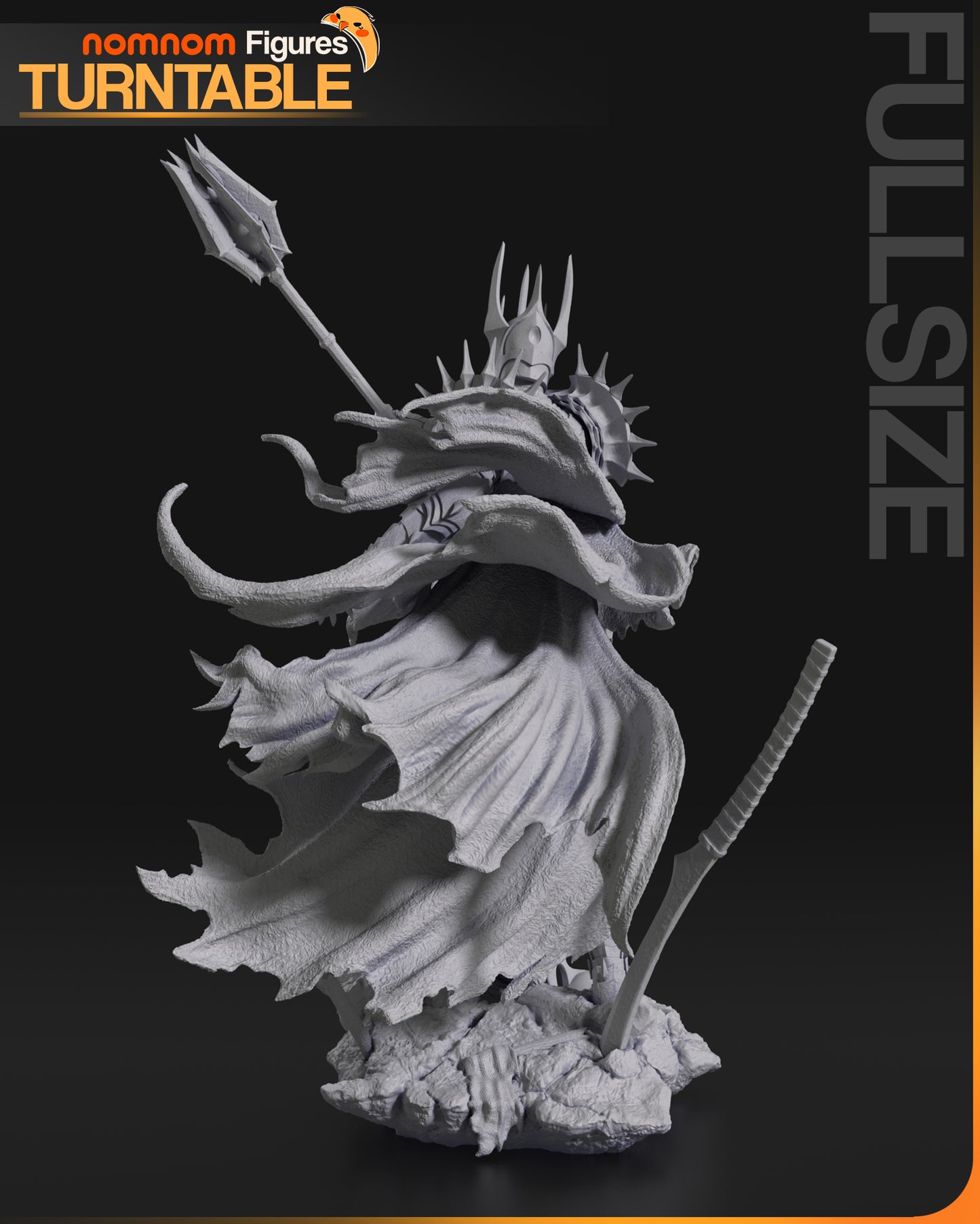 Sauron (Lord of the Rings) 3D Print Fan Art - 10 Scale - Full / Mini / Bust