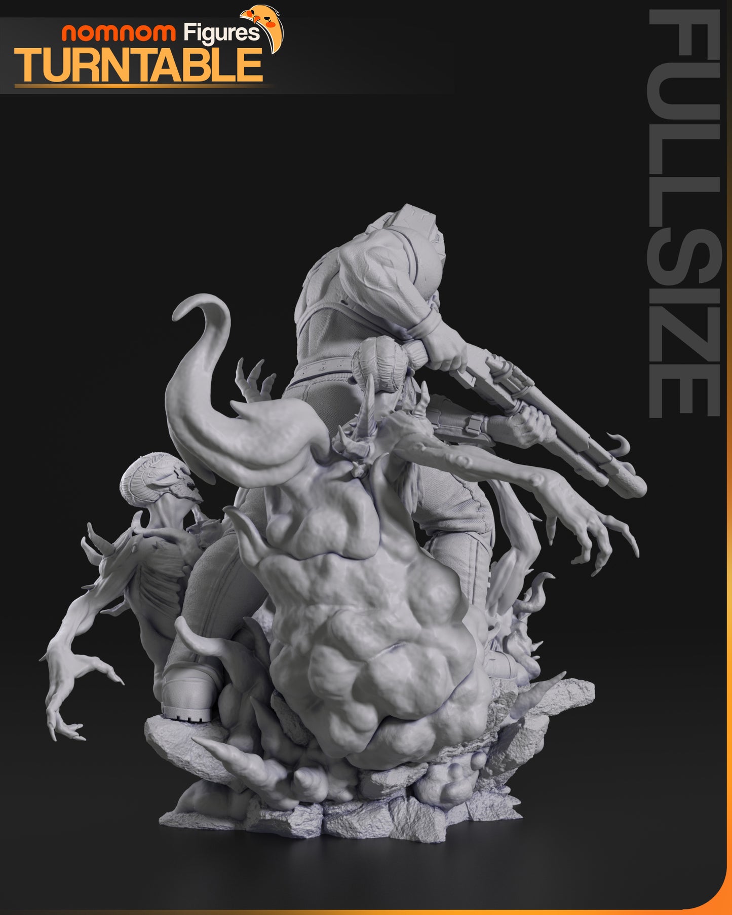 Doom Guy (Doom) - 3D Print - Model Kit - (Nom Nom)