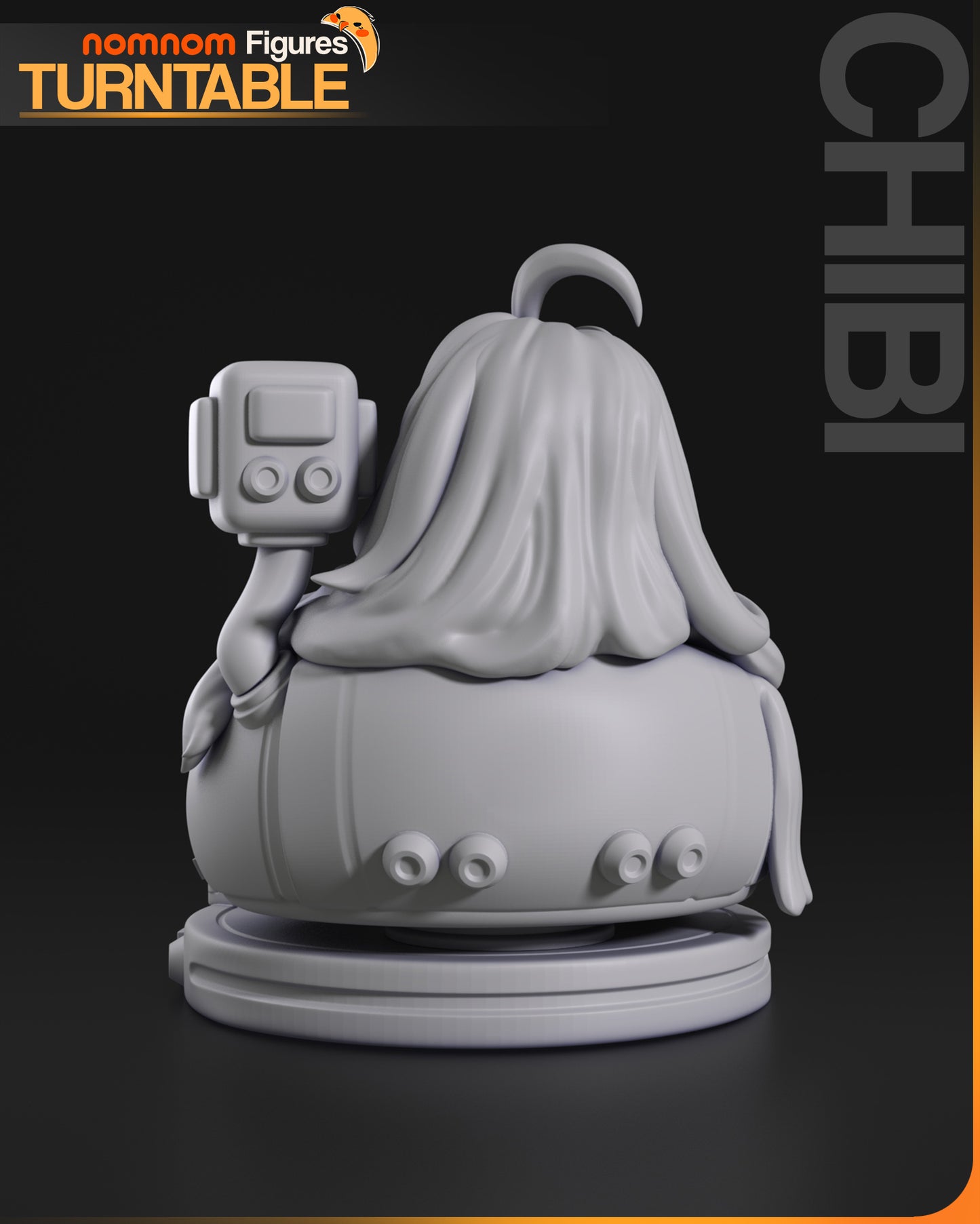 Chibi - Diana Pragmata - 3D printed Statue Model kit