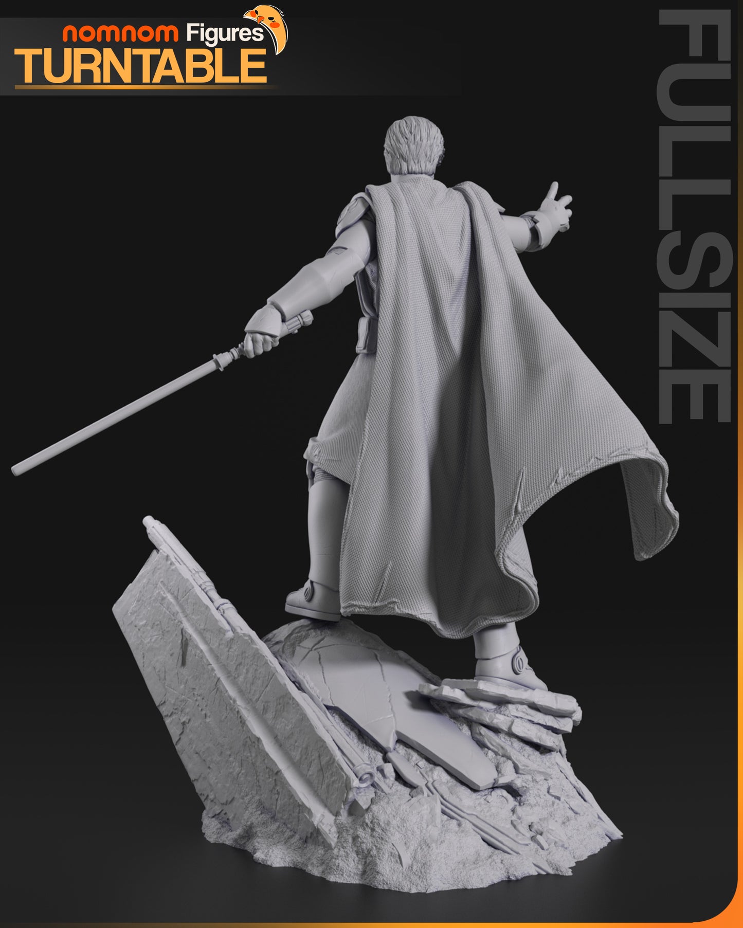 Obi Wan Kanobi - 3D Printed Model Kit Statue / Bust / Miniature