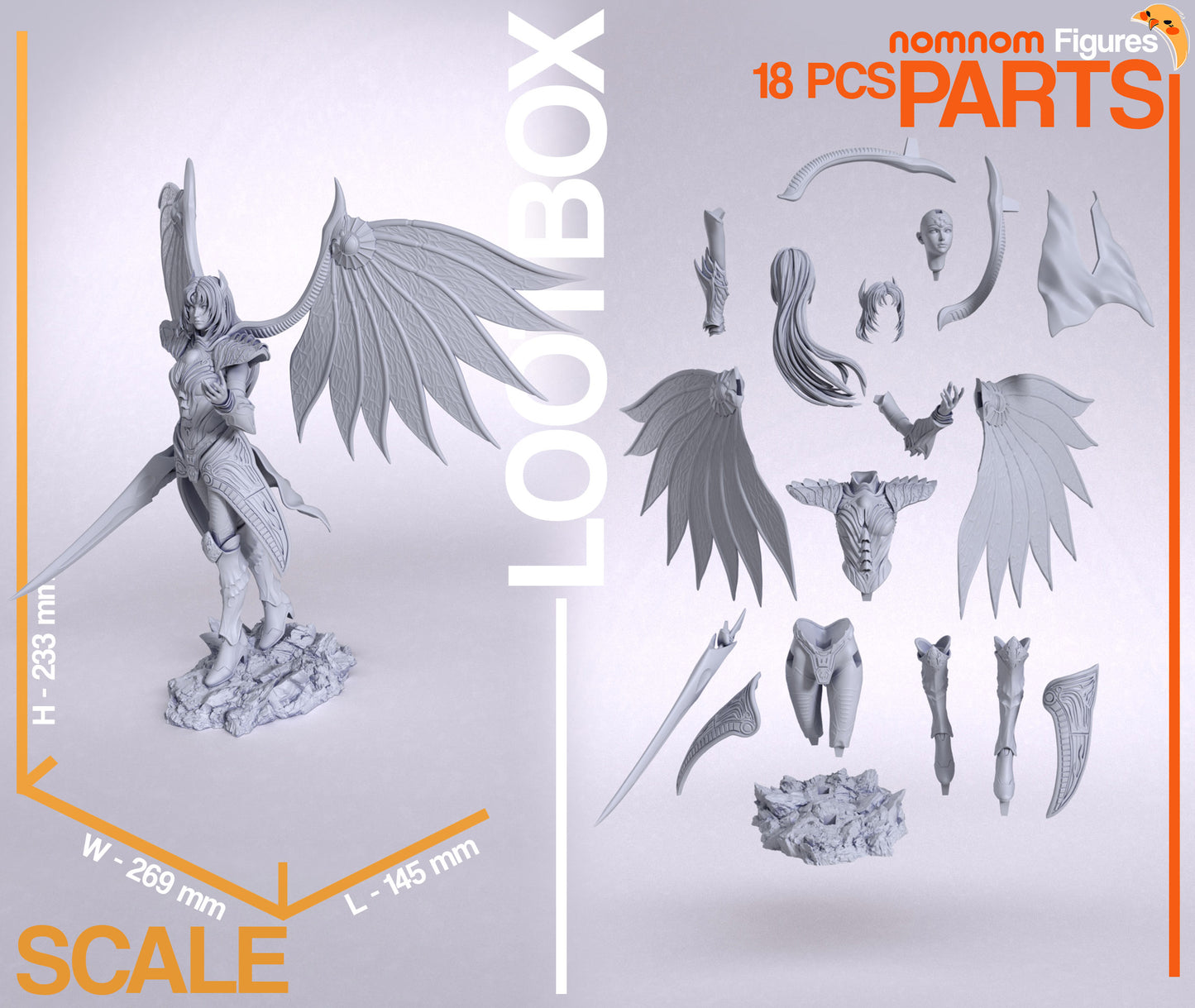 Rose (Legend of Dragoon) 3D Printed Model Kit
