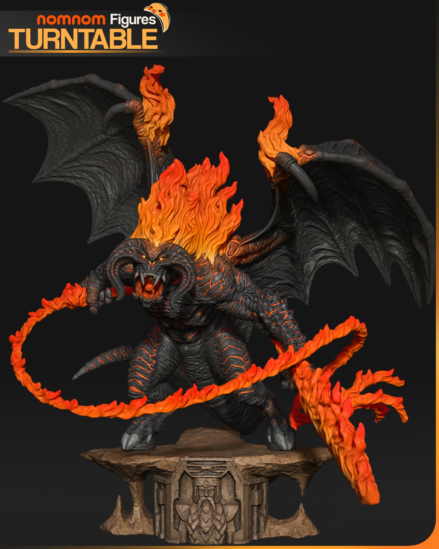 Balrog (LOTR) 3d Printed Model Kit - 1:10 scale