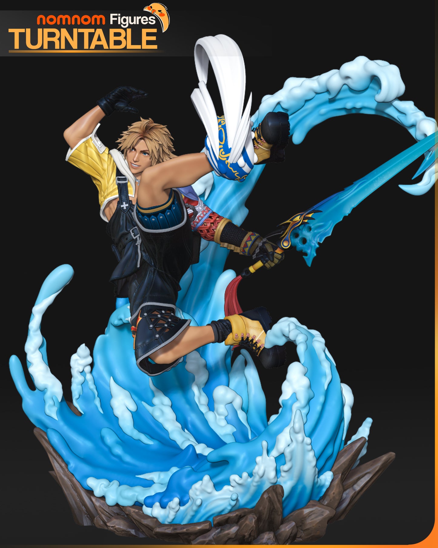 Tidus (Final Fantasy X) 3d Printed Model Kit - 1:10