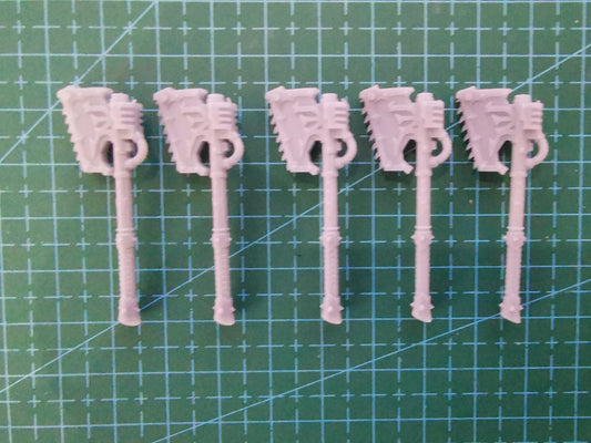 10 x  Square Edge Chain Axe -  Wargaming - Space Marines - Type 2