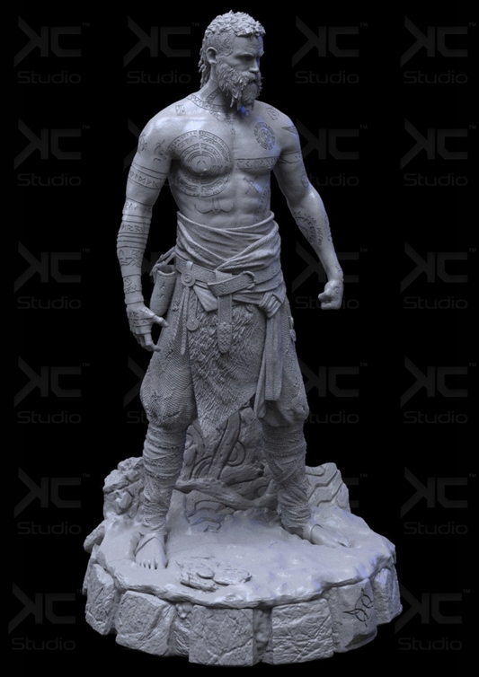 Baldur (God of War) - 3D Print Model Kit - 1:6 Scale - Fan Art