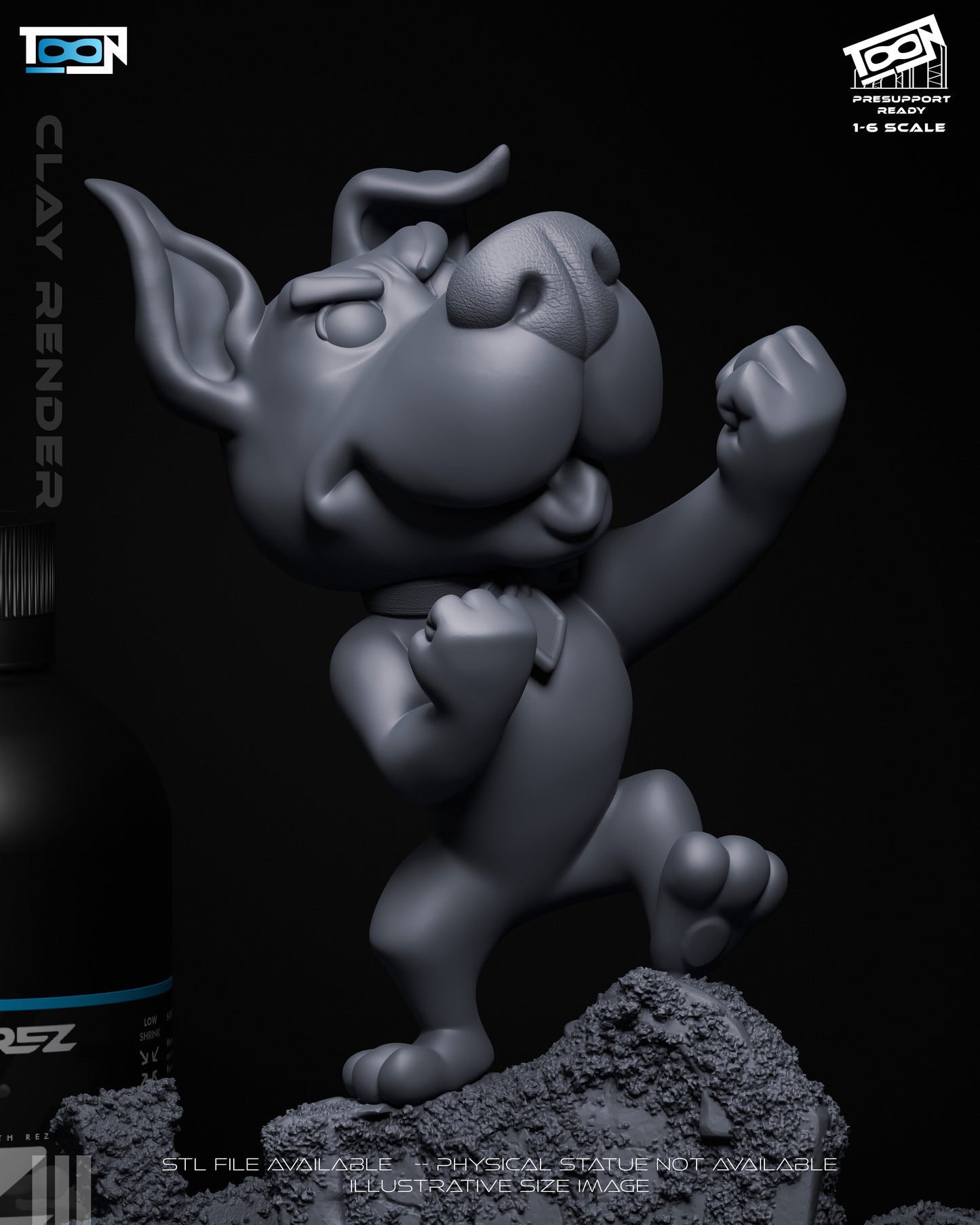 Scrappy Doo - Scooby Doo - 6 Scale 3D Printed Statue Model Kit