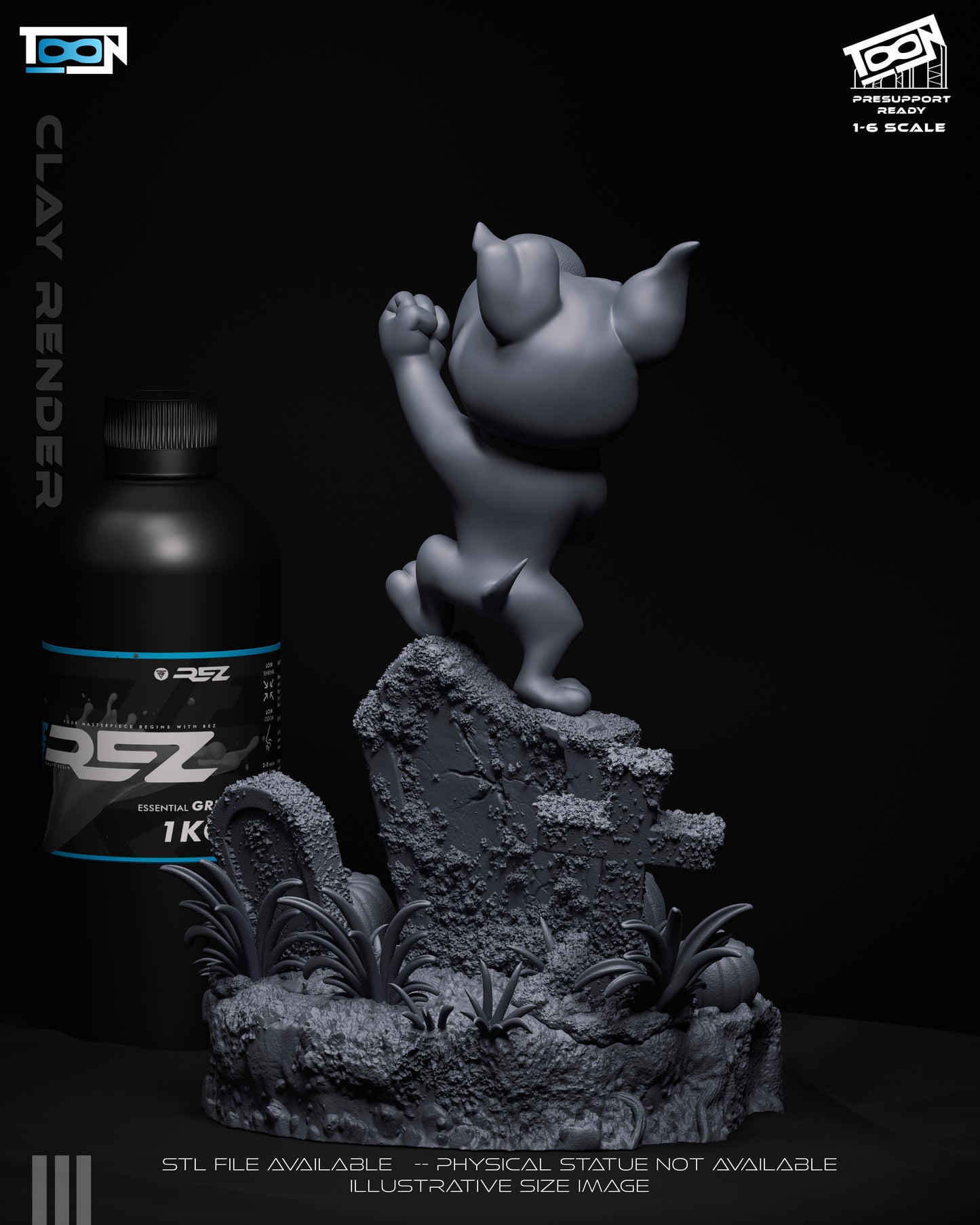 Scrappy Doo - Scooby Doo - 6 Scale 3D Printed Statue Model Kit