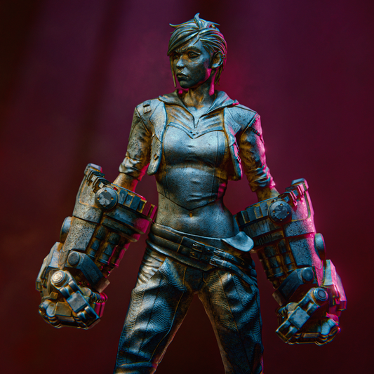 Arcane - Vi 3D Printed Statue Model Kit - Unpainted and Unassembled V2