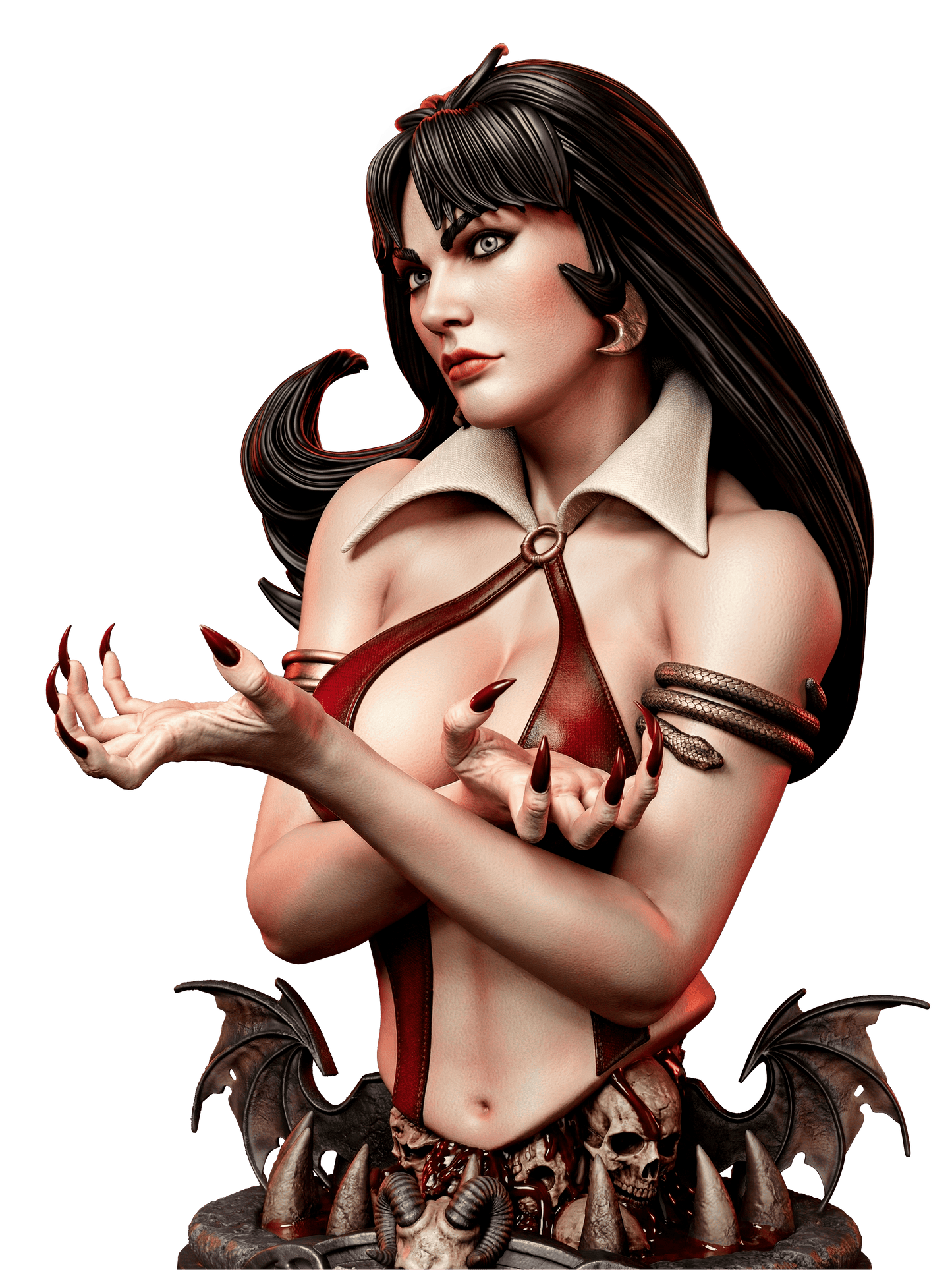 Vampirella - Portrait Bust - 4 or 8 scale - Model Kit - Fan Art