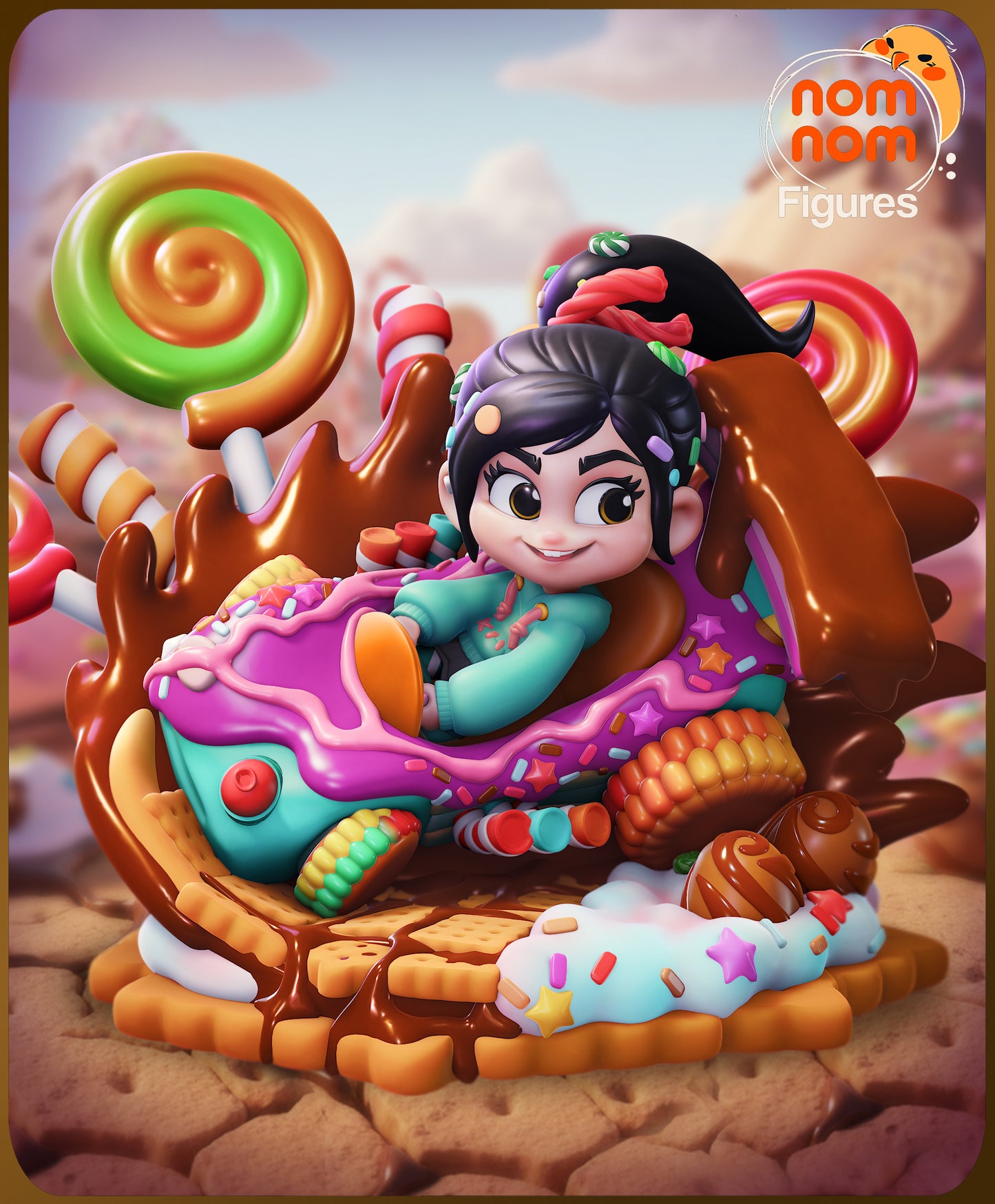 Vanellope Chibi (Wreck-it Ralph) 3D Printed Model Kit