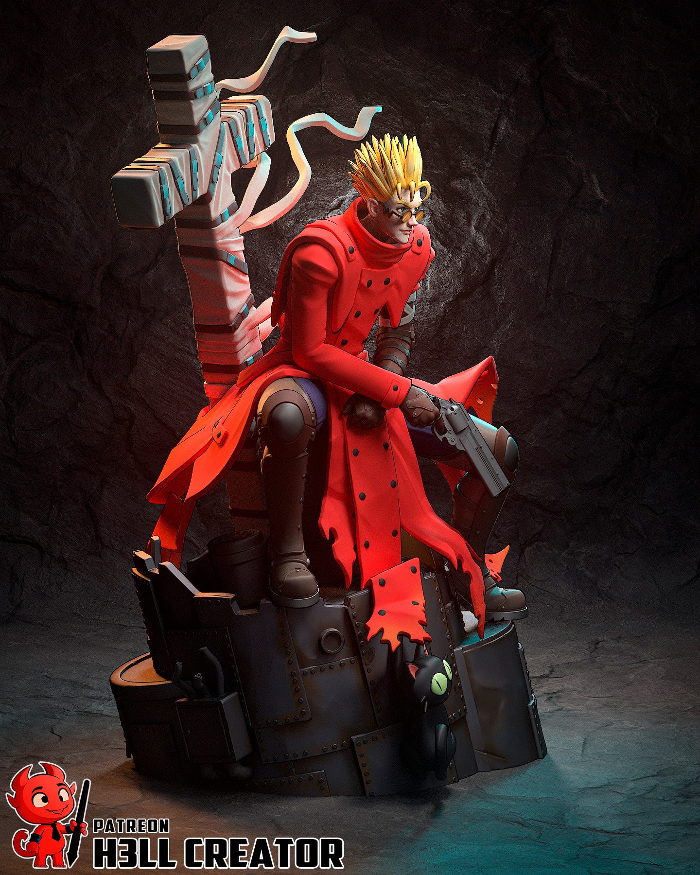Vash the Stampede (Trigun) - 3D Printed Fan Art Model Kit