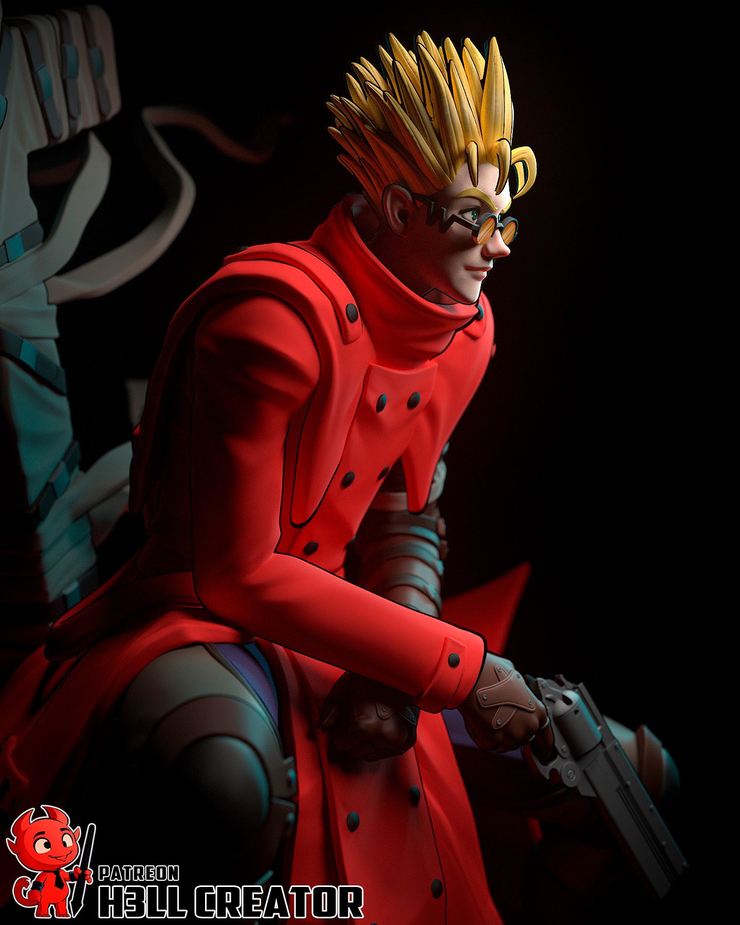 Vash the Stampede (Trigun) - 3D Printed Fan Art Model Kit