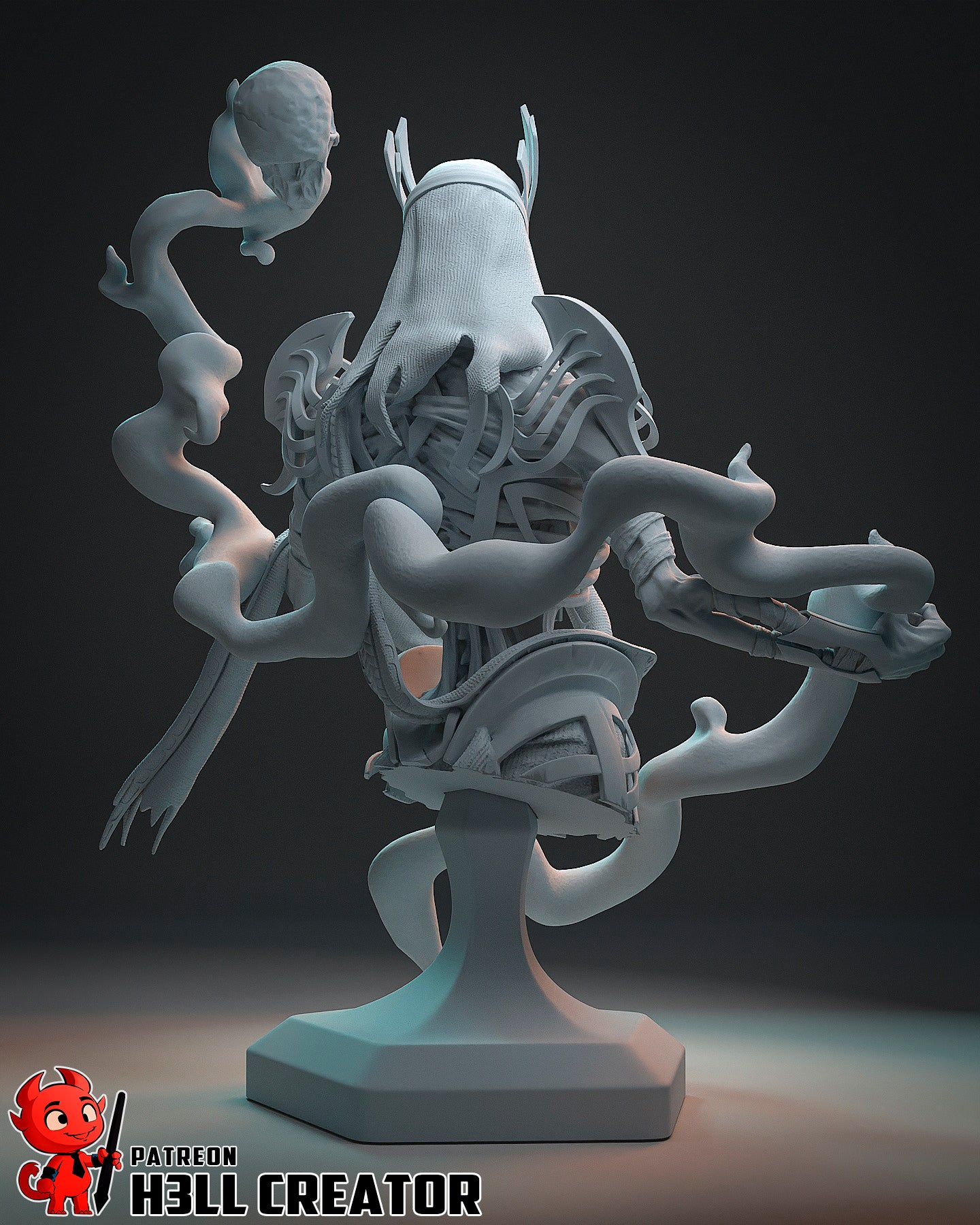 Vecna (Dungeons and Dragons)) 3d Printed Model Kit - 1:12