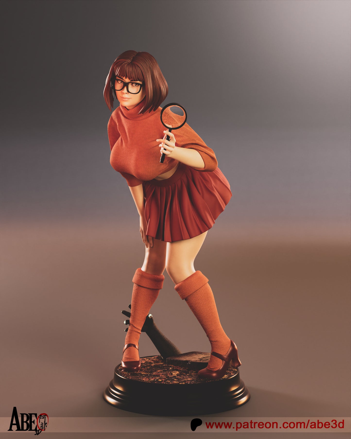 Velma (Scooby Doo) - 3D Model Statue Kit - 1:4 scale