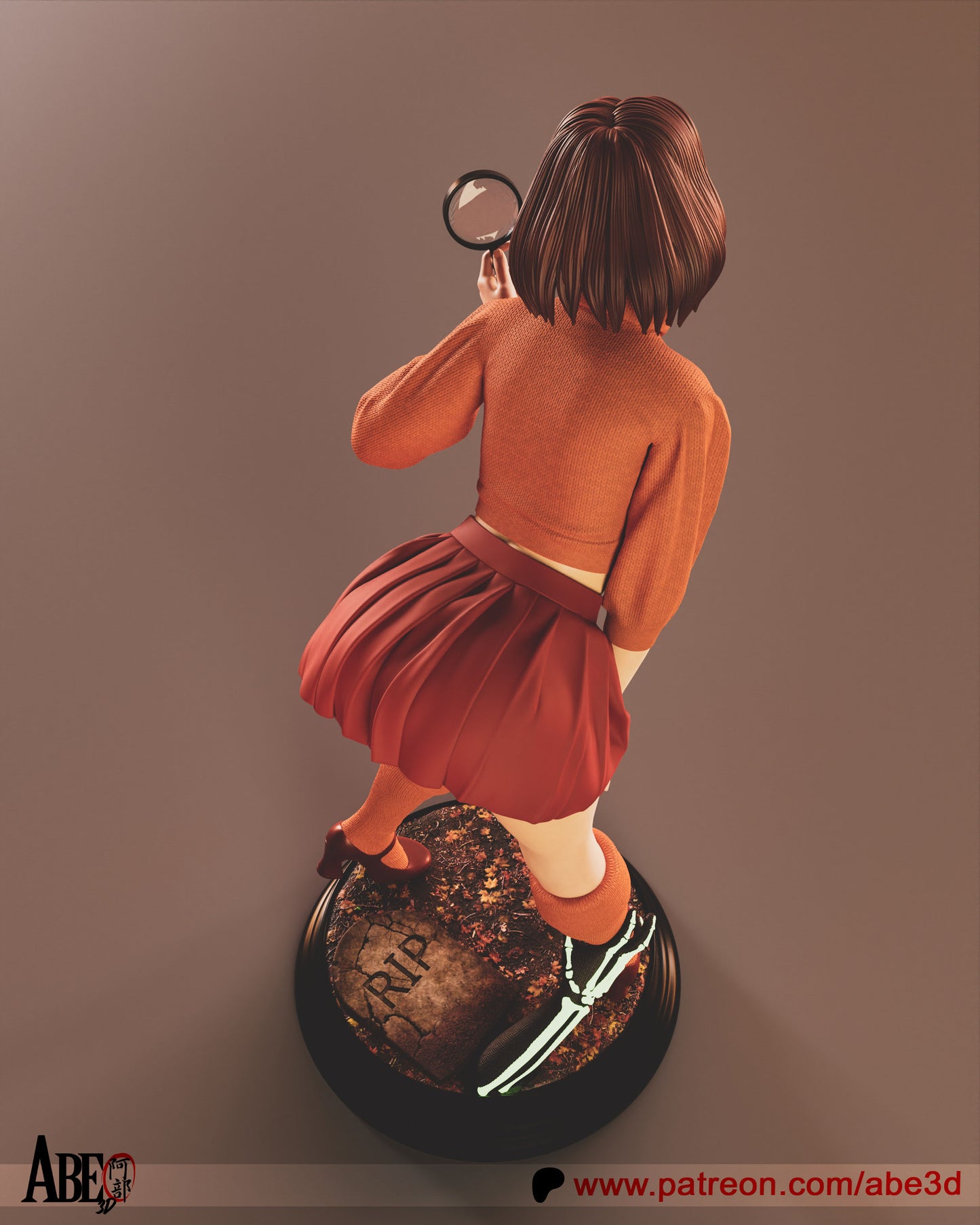 Velma (Scooby Doo) - 3D Model Statue Kit - 1:4 scale
