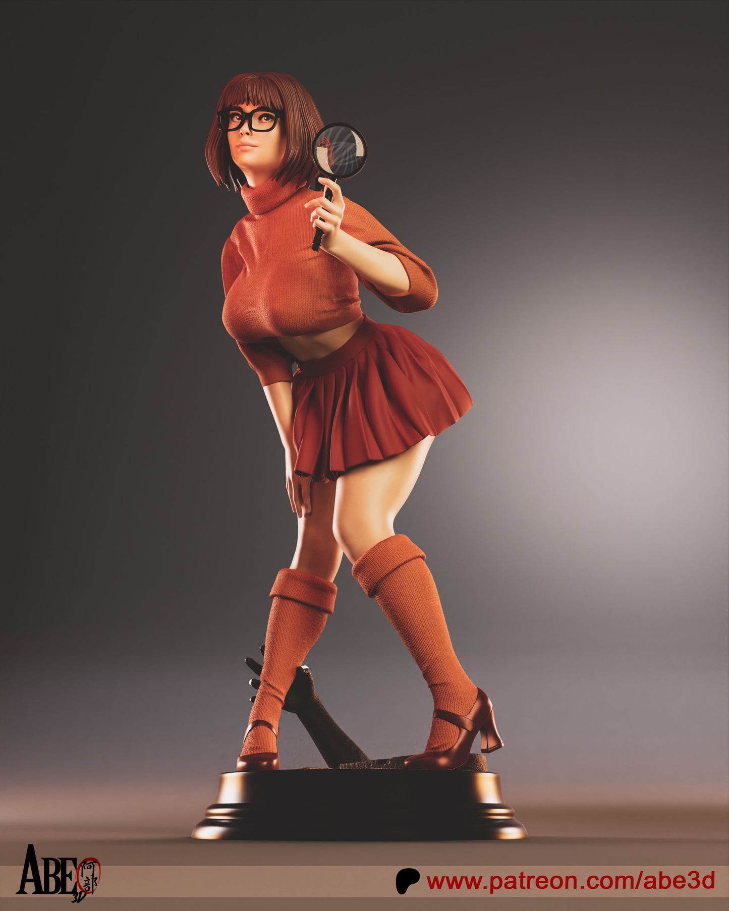 Velma (Scooby Doo) - 3D Model Statue Kit - 1:4 scale