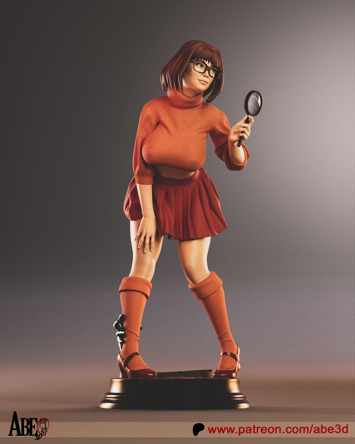 Velma (Scooby Doo) - 3D Model Statue Kit - 1:4 scale