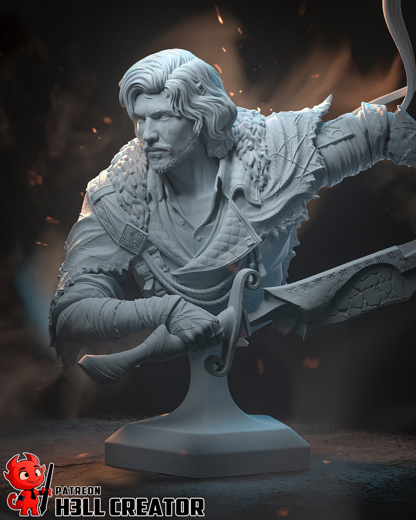 Verso - Clair Obscur: Expedition 33 - 3D Printed Statue / Bust