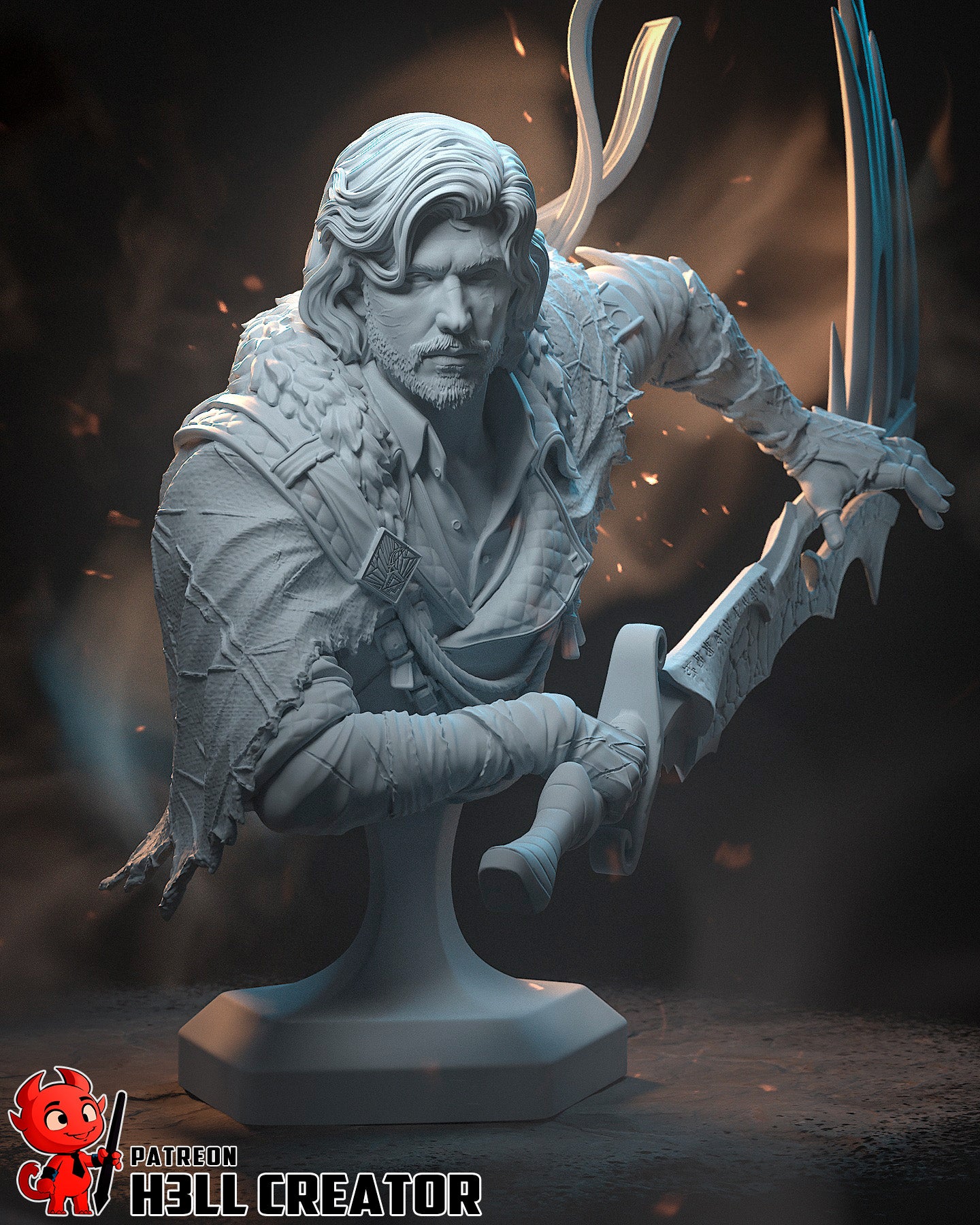 Verso - Clair Obscur: Expedition 33 - 3D Printed Statue / Bust