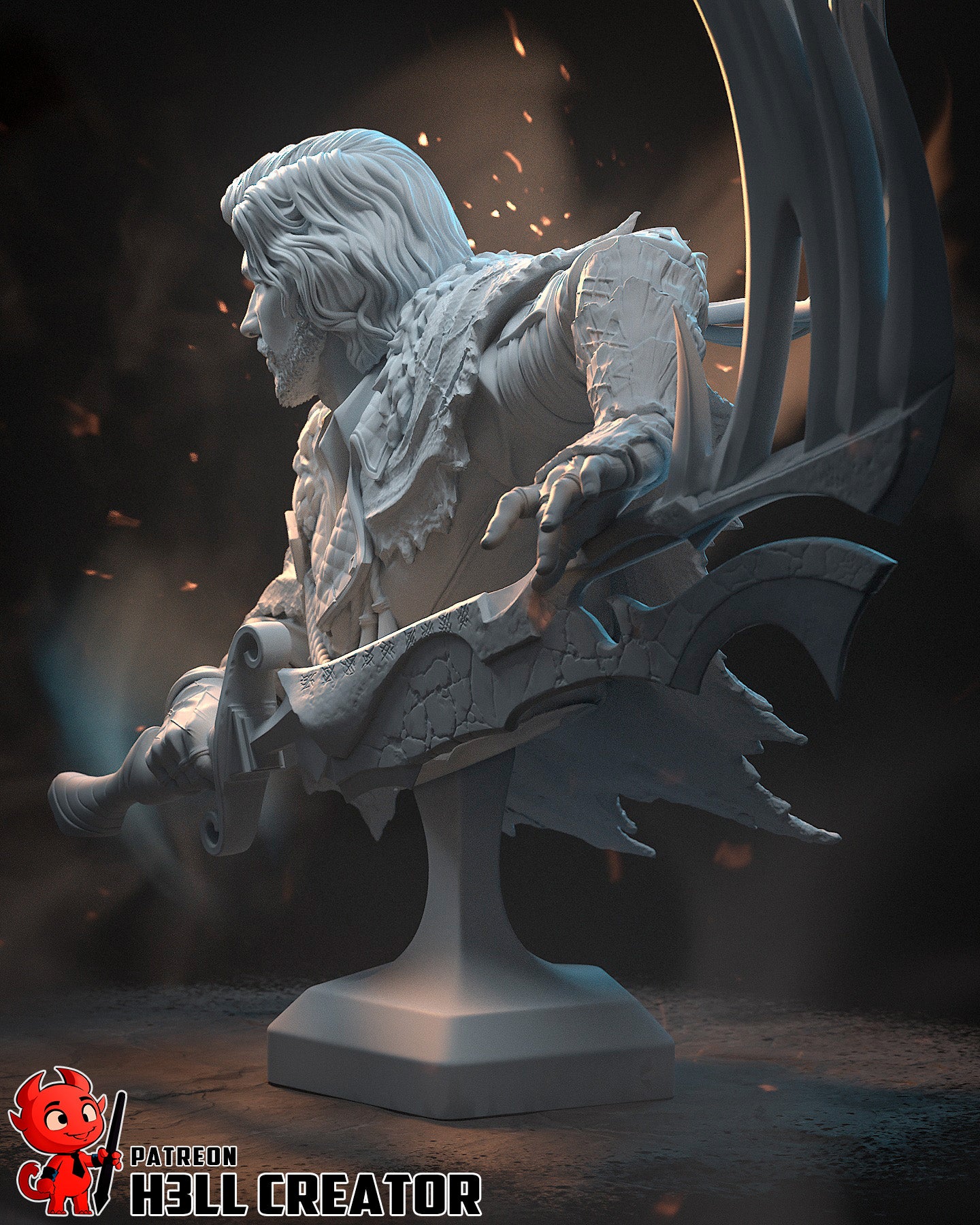 Verso - Clair Obscur: Expedition 33 - 3D Printed Statue / Bust