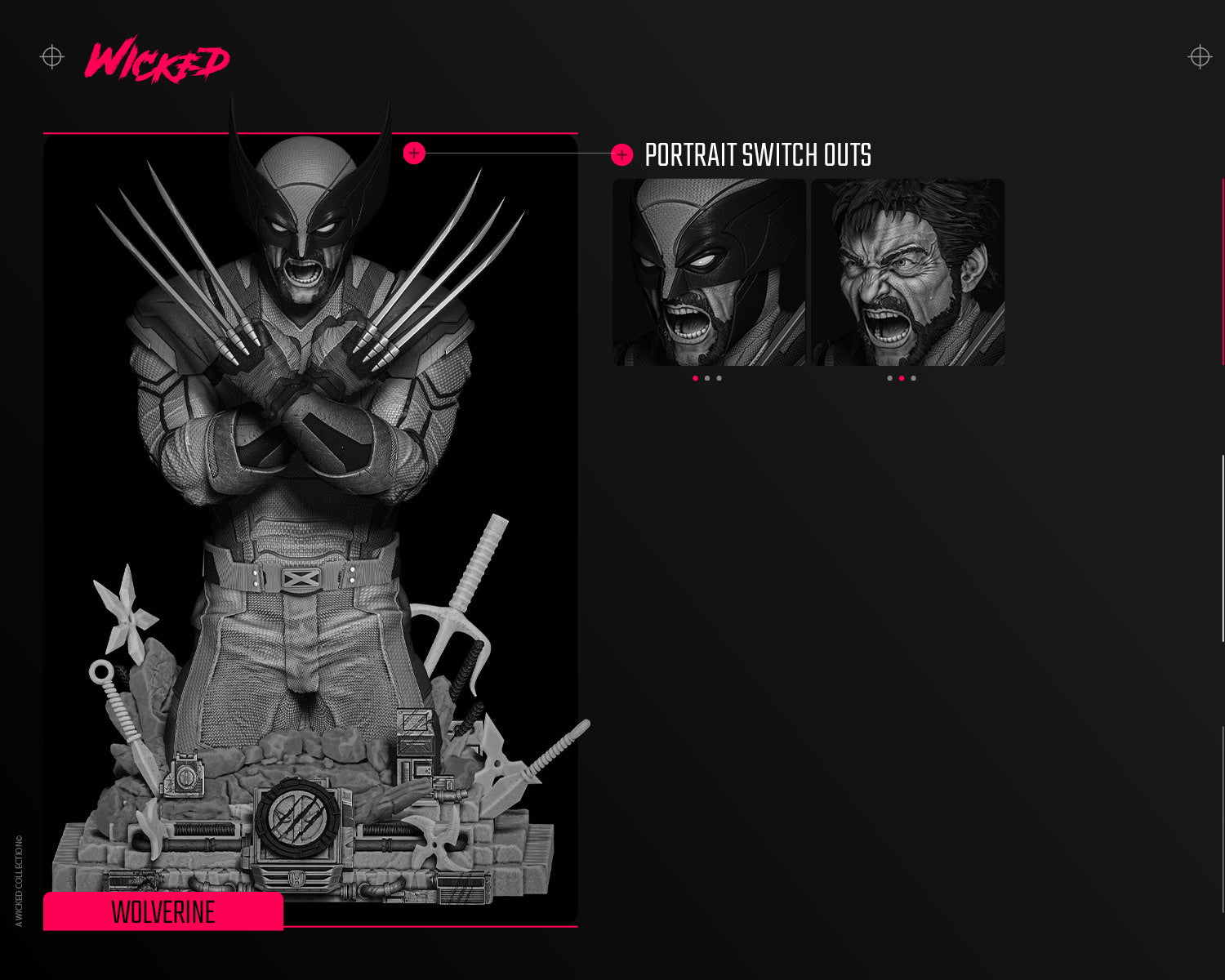 Wolverine (Bust) - Fan Art - 3D Print Kit (Wick3d)