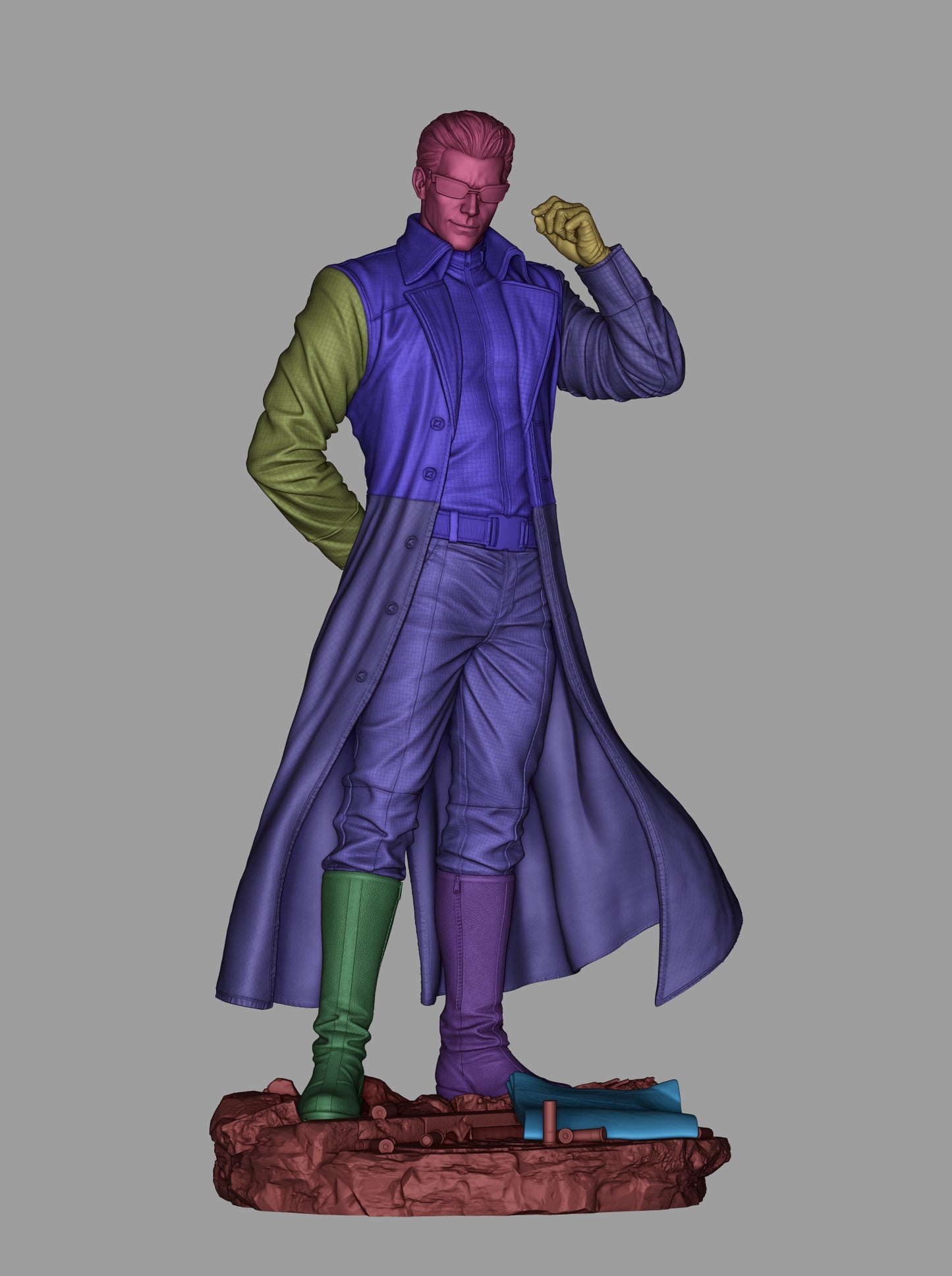 Albert Wesker - 3D printed Model kit 9 and 6 Scale
