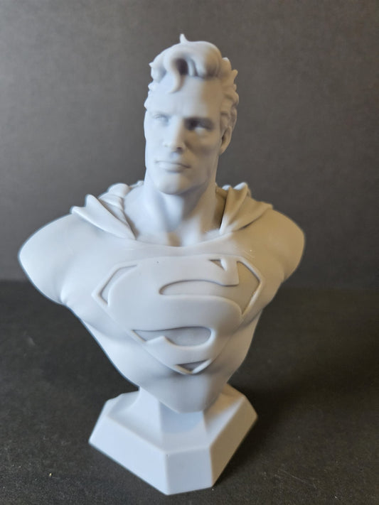 Superman Bust (fan art) Figurine 3d Resin Printed - High Quality - 5" (125mm)
