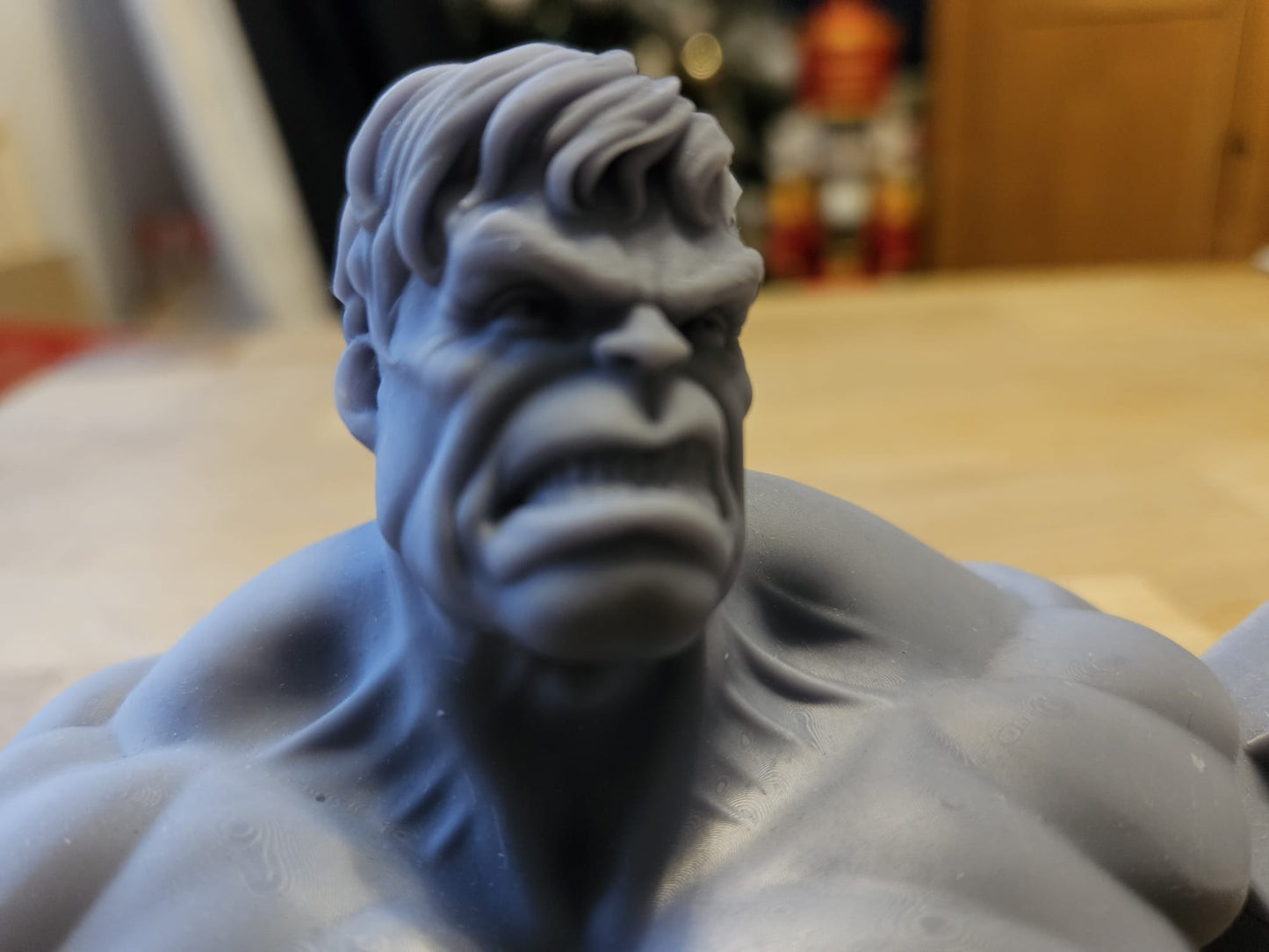 Ready to Post - The Hulk Bust  - Unpainted and Unassembled