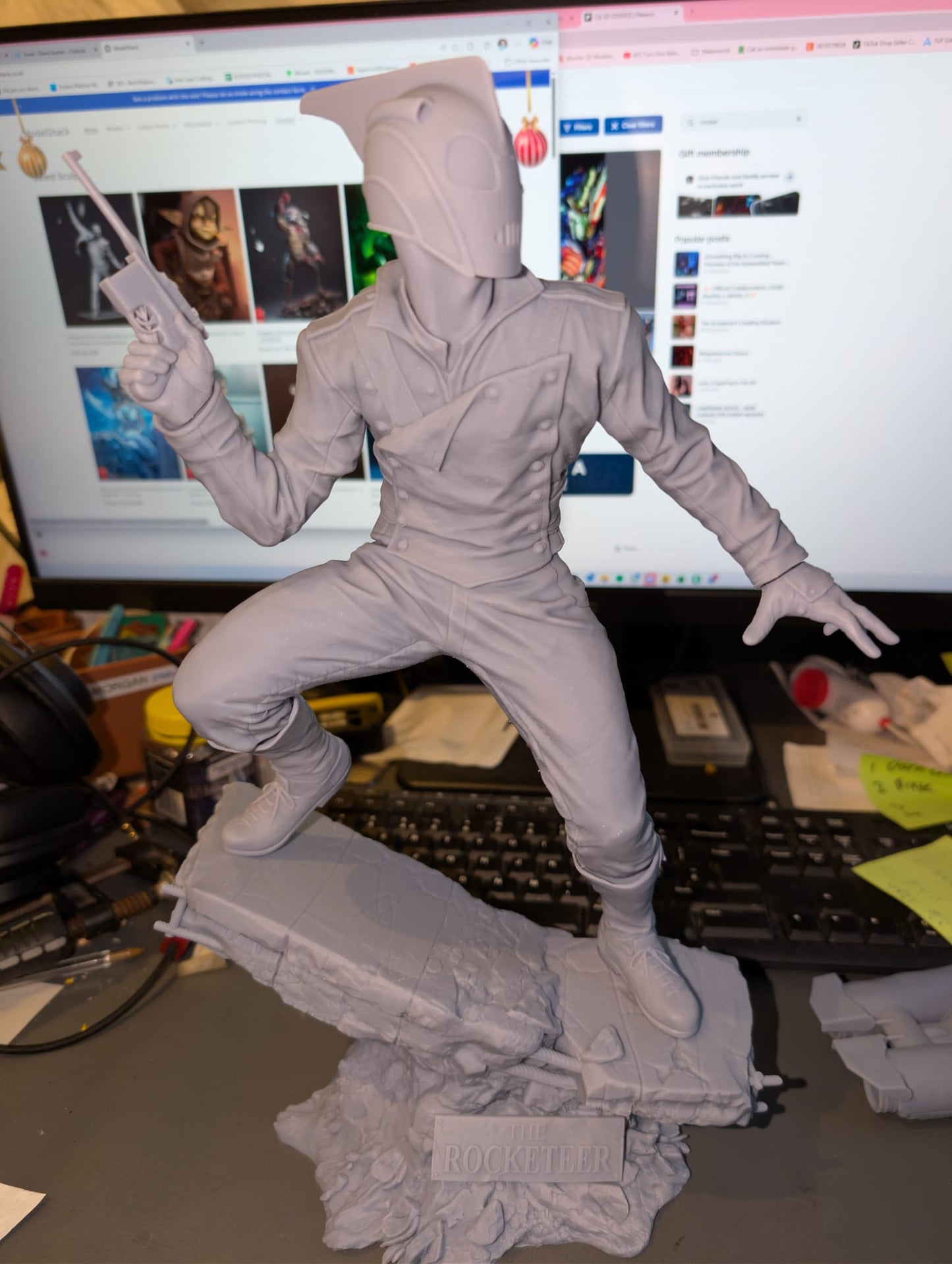 Ready to Post - The Rocketeer 6 Scale - Unpainted and Unassembled