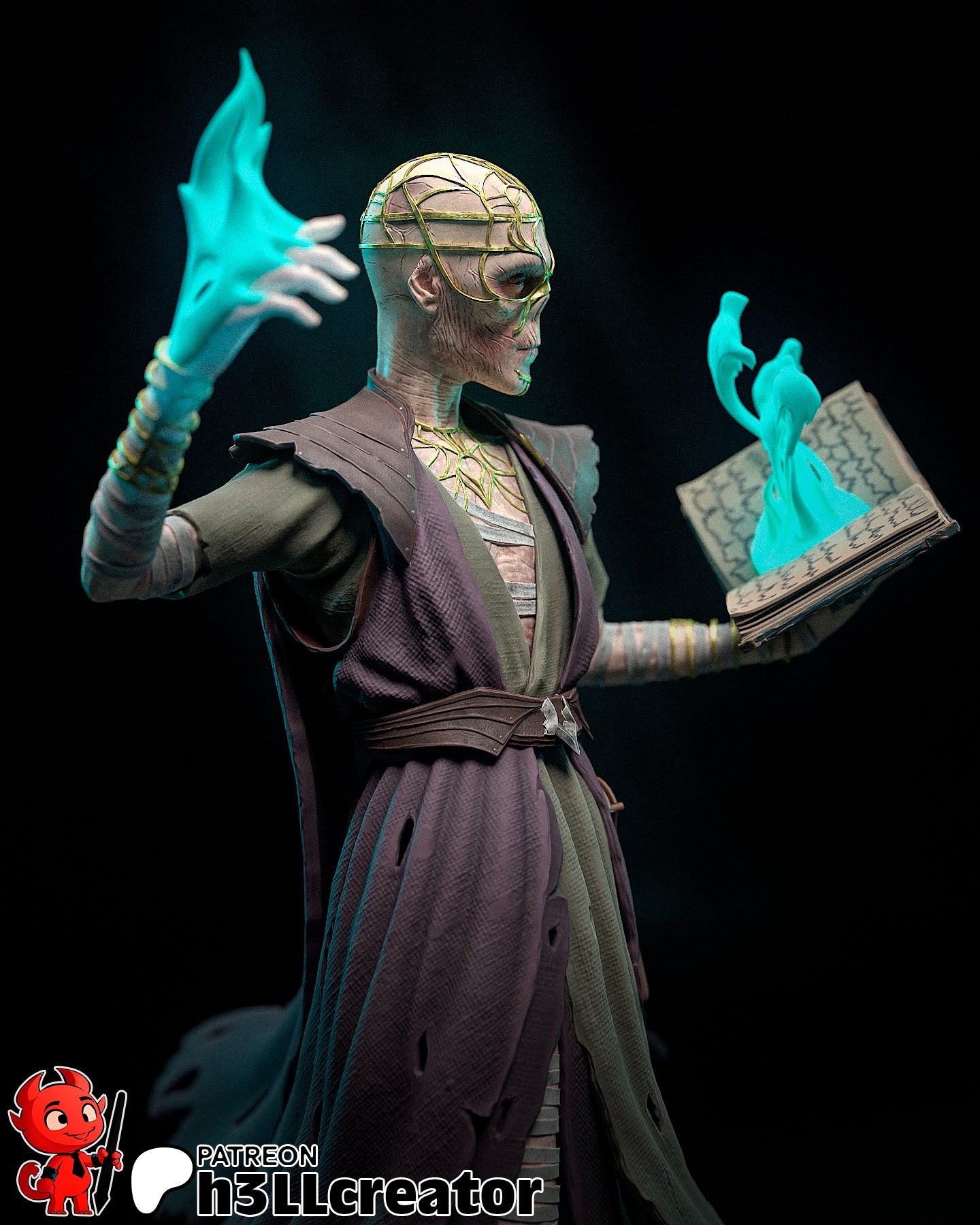 Withurs - 3D Printed Statue / Bust 12 Scale Model Kit