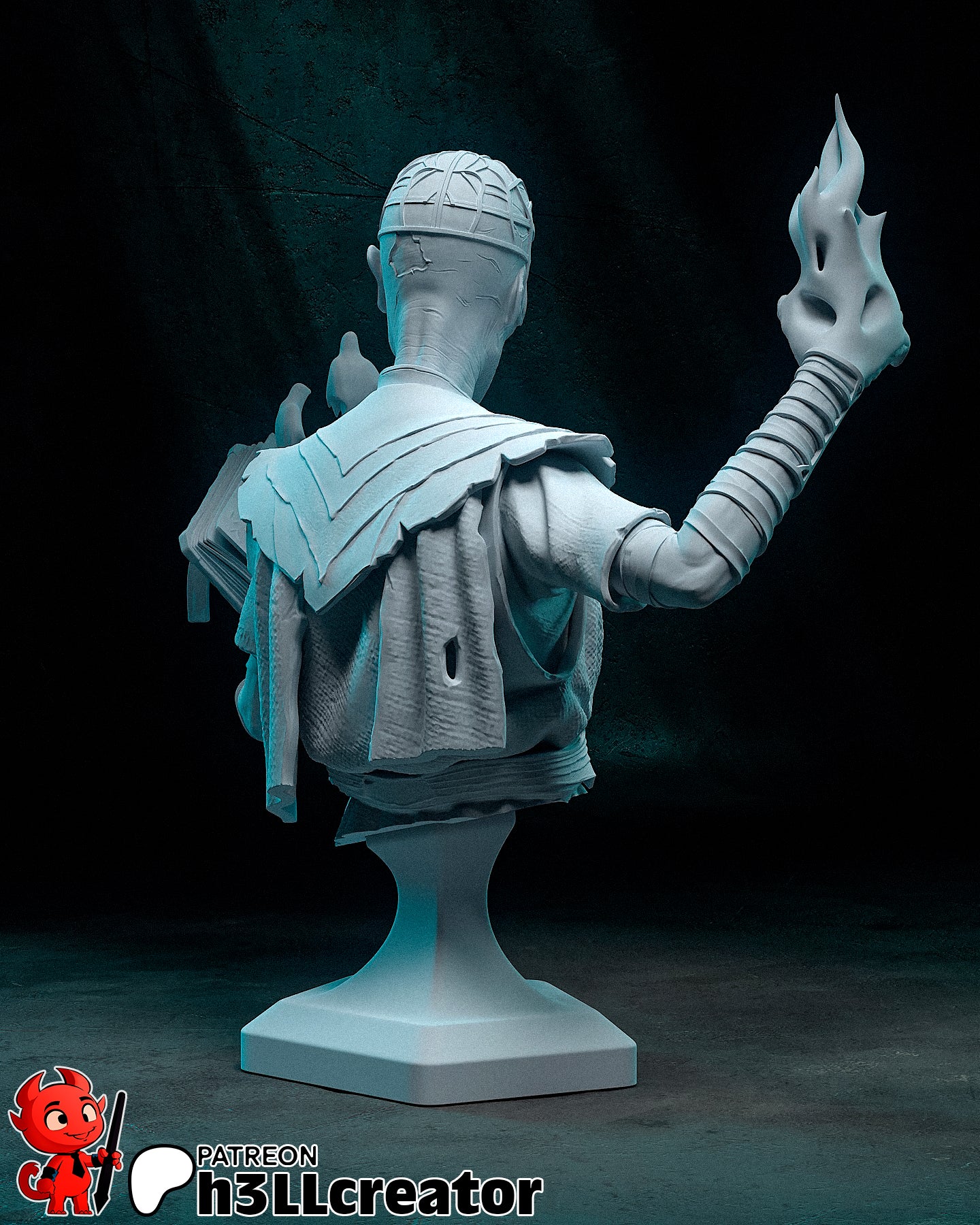Withurs - 3D Printed Statue / Bust 12 Scale Model Kit
