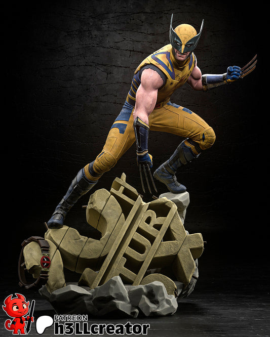 Wolverine - 12 Scale 3D Printed Model Kit Statue