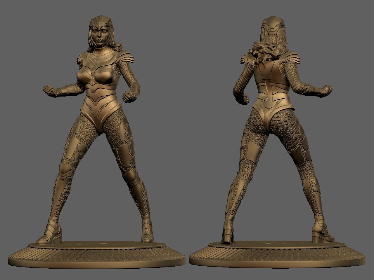 ww84 - Wonderwoman 3D Printed Model kit
